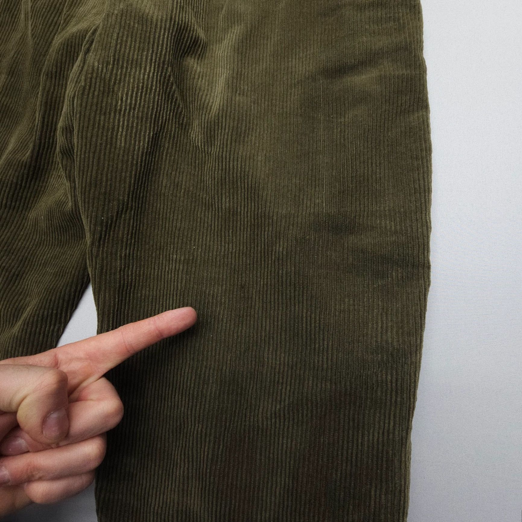 Vintage VINTAGE Basic Views Corduroy 5-Pocket Jeans Wale High Rise 26 29" Green 80s 90s Women Mens Girls Boys Size 26" / US 2 / IT 38 - 5 Thumbnail