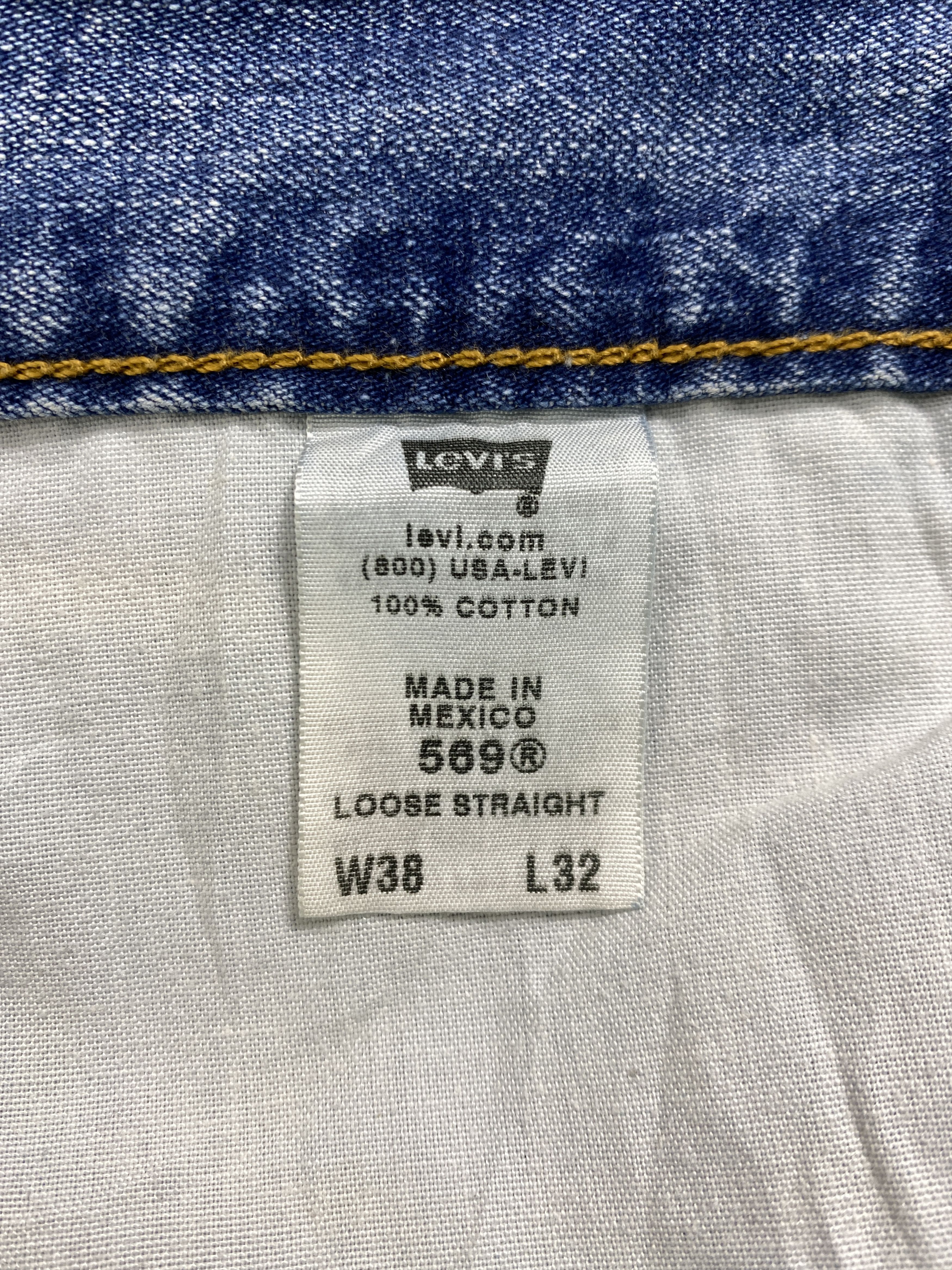 Levi's Blue Vintage Levi's 569 Jeans 38x32 Denim -JN1434 Size US 38 / EU 54 - 10 Thumbnail