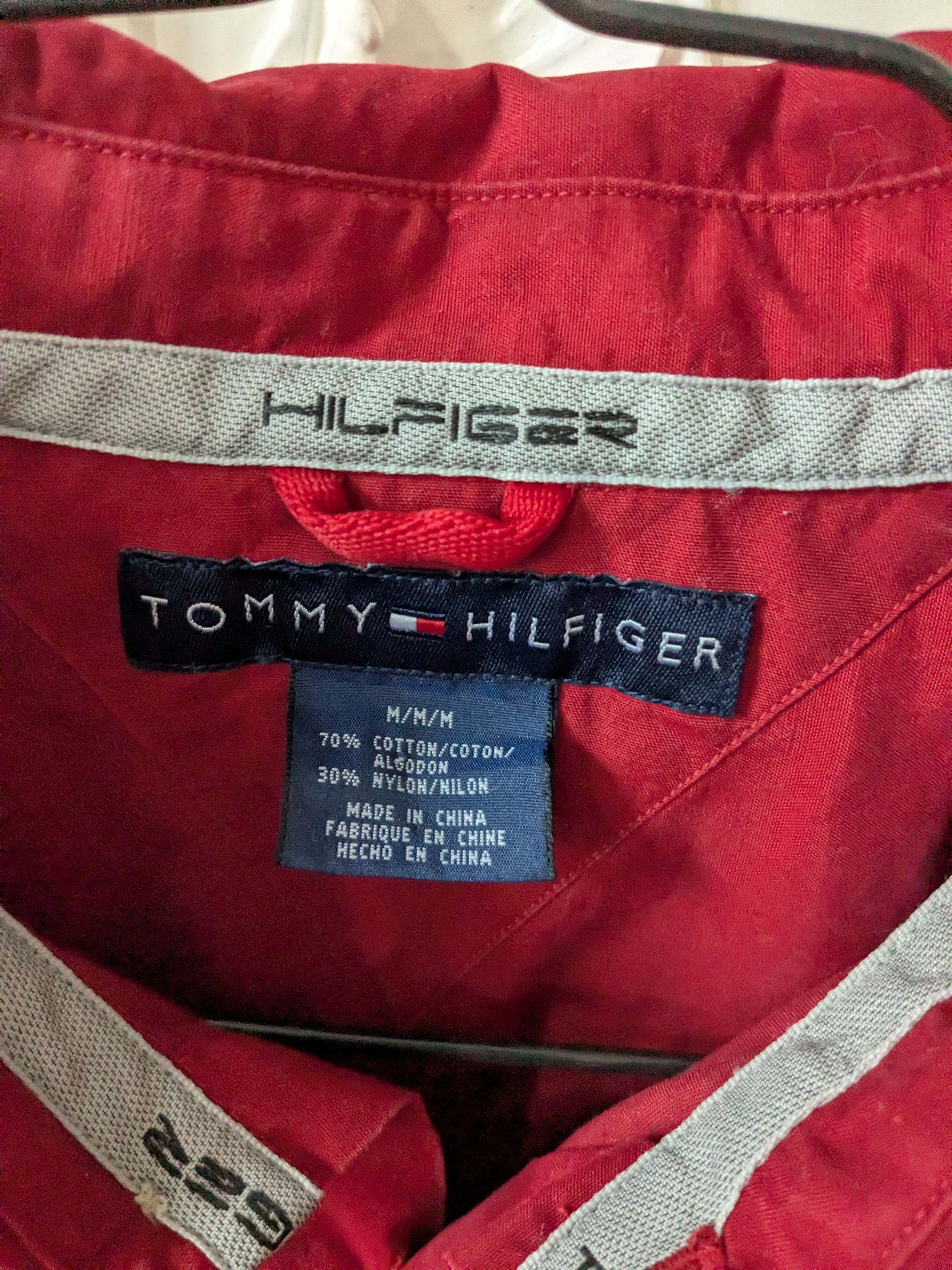 Tommy Hilfiger Tommy Hilfiger Burgundy Shirt Vintage M Size US M / EU 48-50 / 2 - 6 Thumbnail