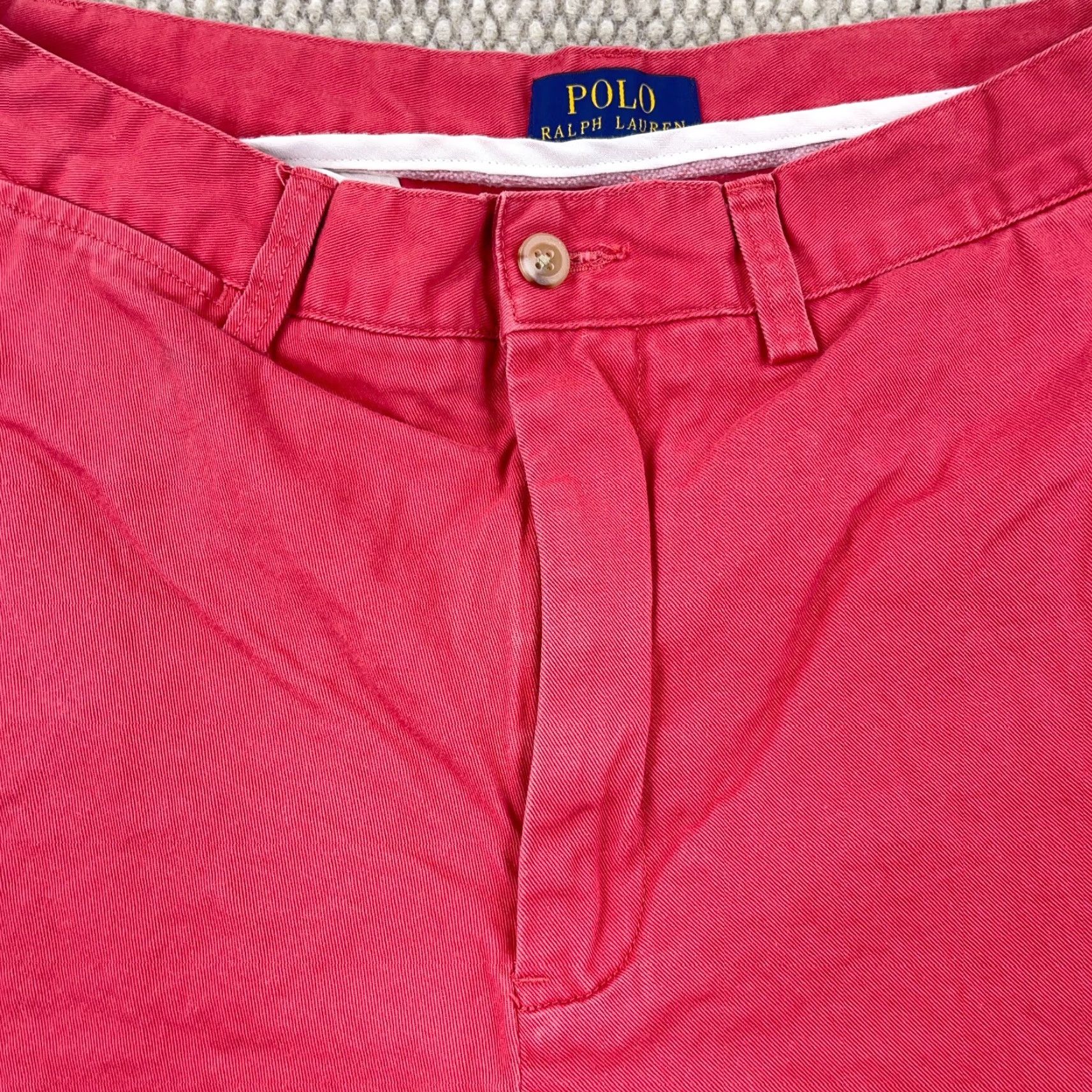 Polo Ralph Lauren Polo Ralph Lauren Chino Shorts Men 33 Pink Twill Golf Preppy Solid Adult Size US XS / EU 42 / 0 - 3 Thumbnail