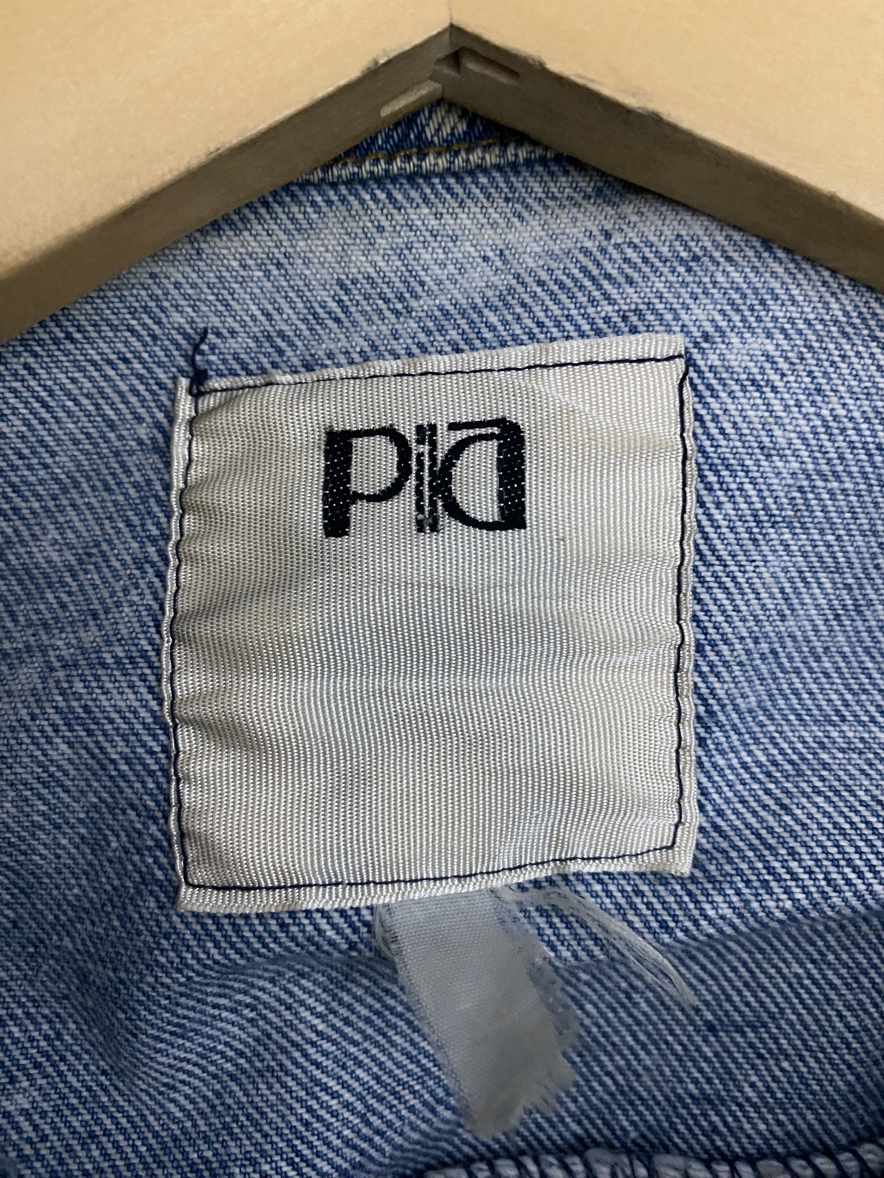 Vintage 80s Japanese PIA Acid Wash Denim Trucker Jacket Size US L / EU 52-54 / 3 - 15 Thumbnail