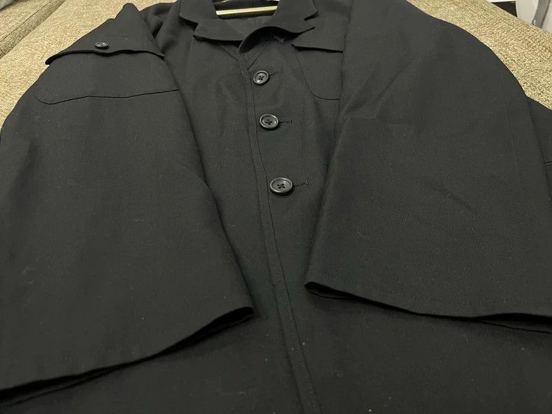 Yohji Yamamoto Yohji Yamamoto size 3 17ss multi-pocket zipper long blazer Size 36R - 6 Thumbnail