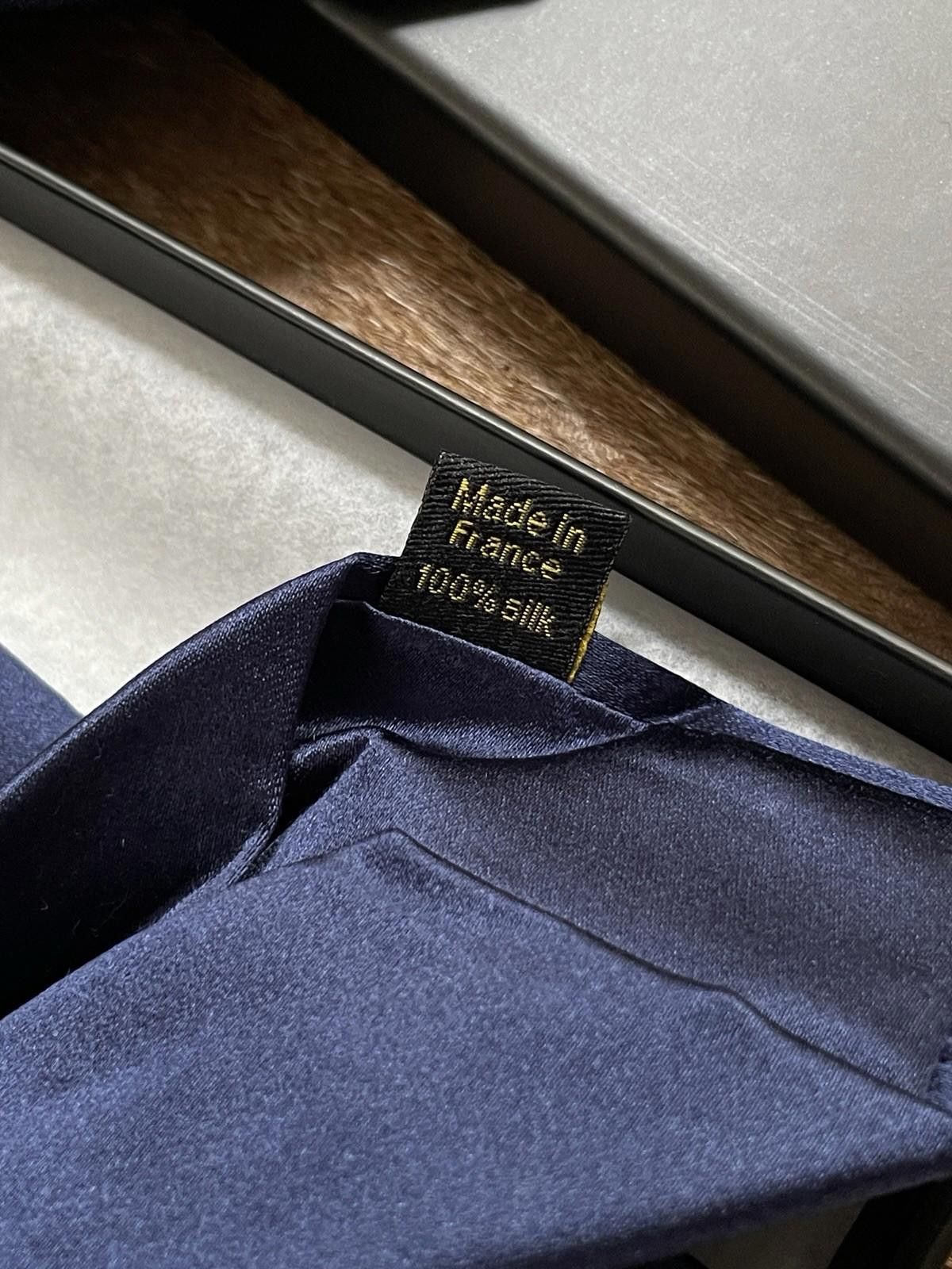 Zilli Zilli Navy 7-Fold Silk Tie Size ONE SIZE - 4 Thumbnail
