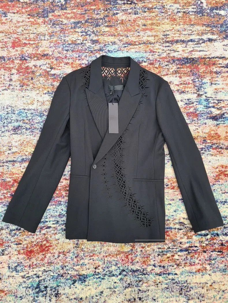 Haider Ackermann Haider Ackermann Laser Cut Blazer. Size US L / EU 52-54 / 3 - 2 Thumbnail