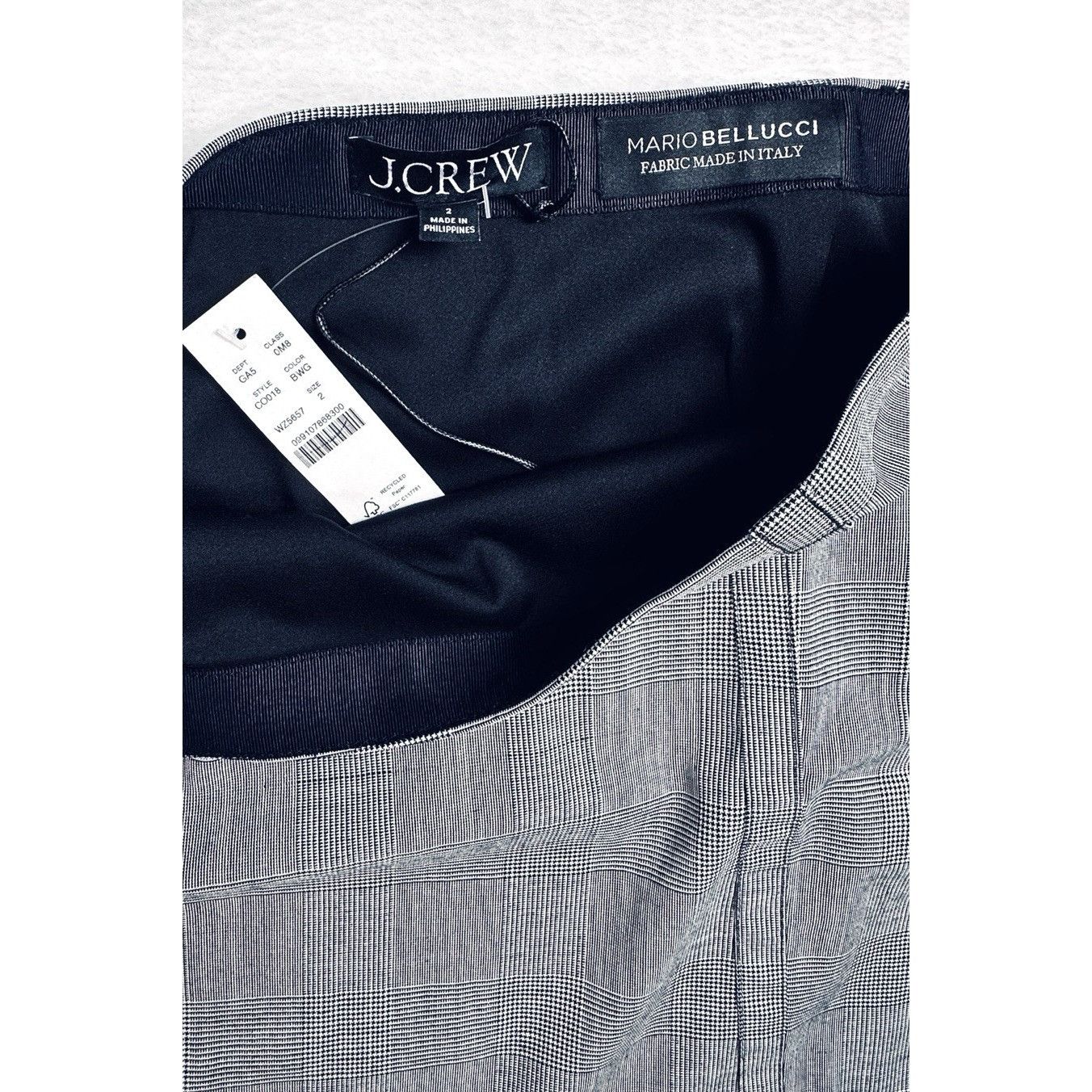 J.Crew J.Crew Womens Mini Skirt In Glen Plaid Italian Wool Blend Sz Size 26" / US 2 / IT 38 - 6 Thumbnail
