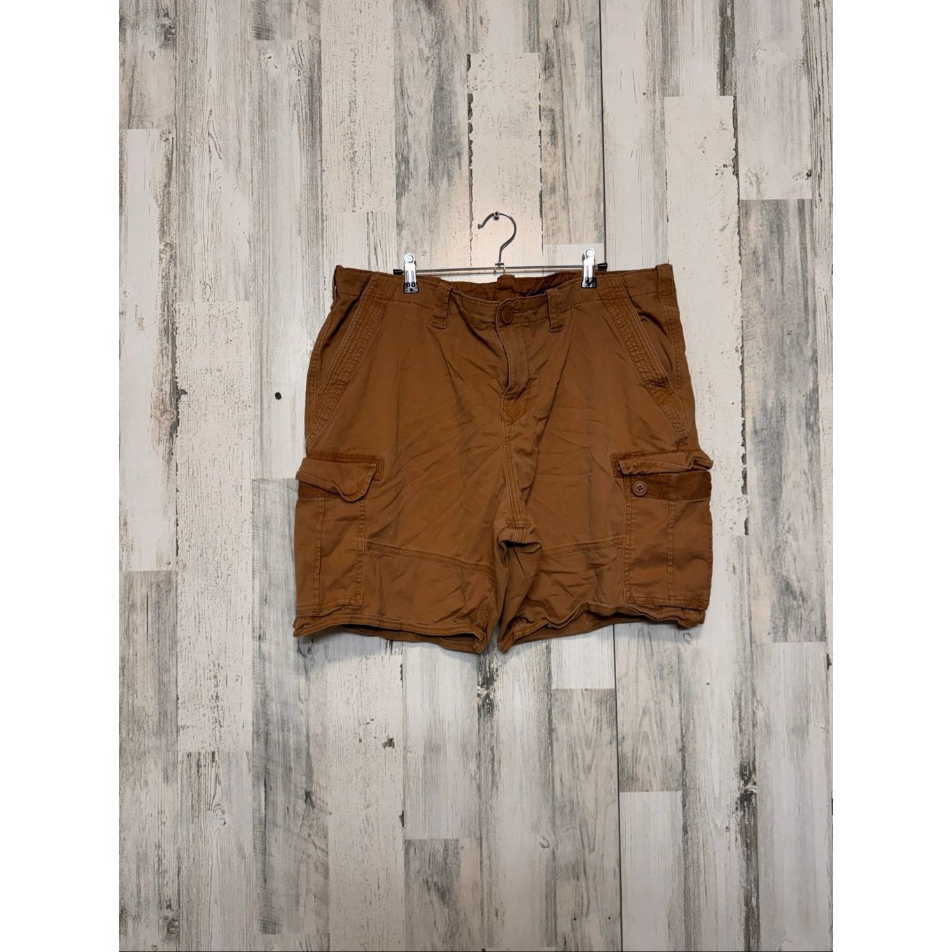 George George Men’s Brown Cargo Shorts Size 44 Stretch Cotton Utili Size US 44 / EU 60 - 1 Thumbnail