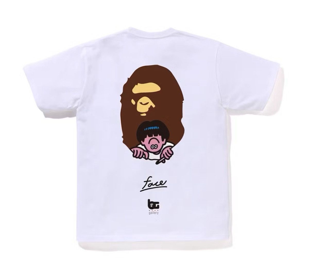Bape BAPE Gallery Face Oka Tee VERY RARE Size US XXL / EU 58 / 5 - 1 Thumbnail