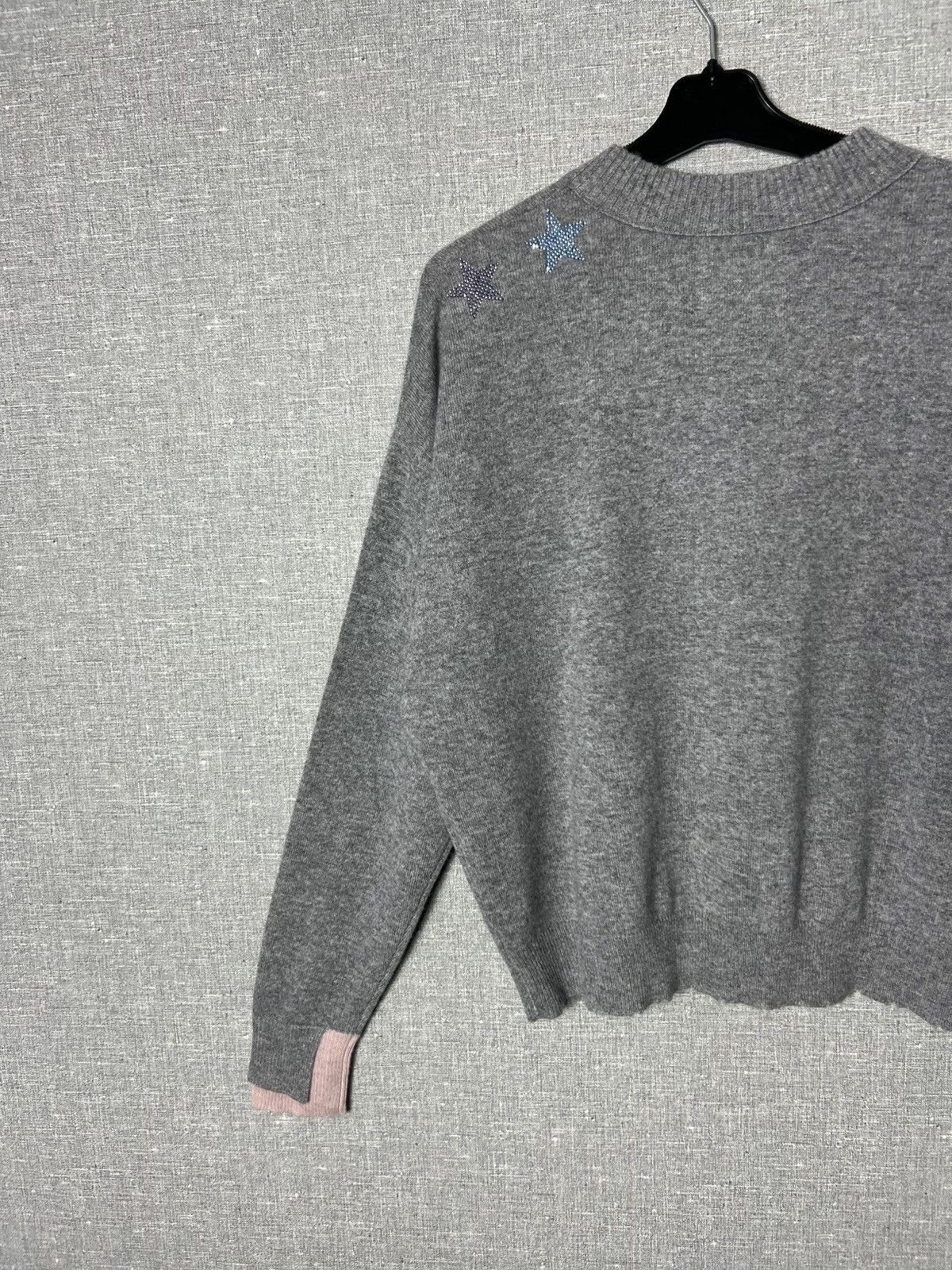Zadig & Voltaire Zadig & Voltaire Gaby Strass Stars Cashmere Studded Sweater Size XS / US 0-2 / IT 36-38 - 11 Thumbnail