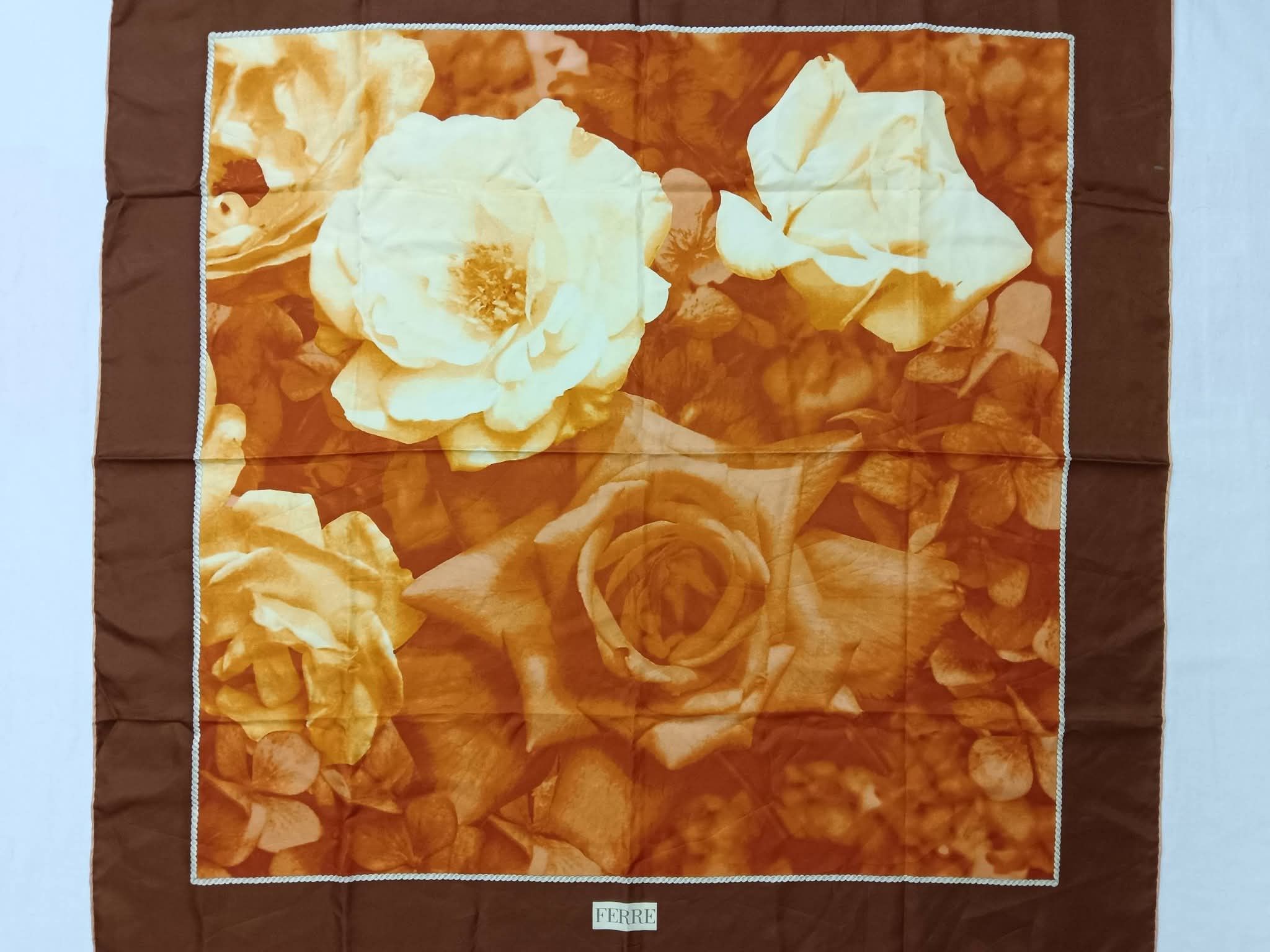 Gianfranco Ferre Gianfranco Ferre Floral Silk Scarf Size ONE SIZE - 3 Thumbnail