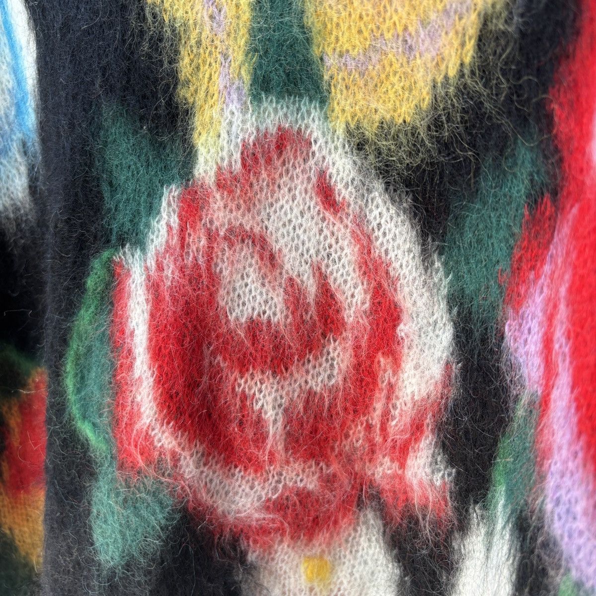 Miu Miu Miu Miu Roses Intarsia Mohair Sweater Size ONE SIZE - 11 Thumbnail