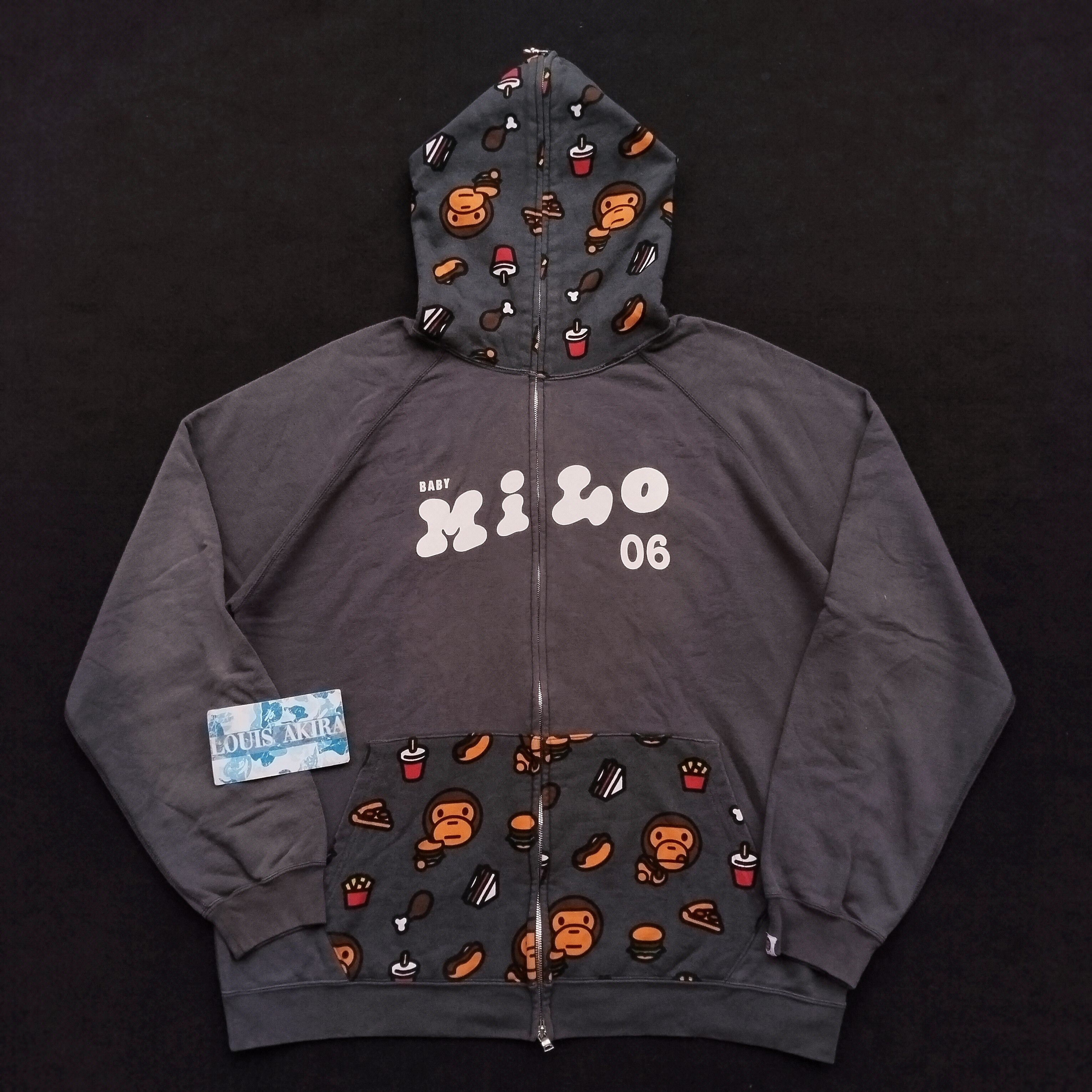 【BabylClub】 Gold button hoodie onepiece ♥2Col Bape OG Baby Milo Junk Food Hoodie | Grailed