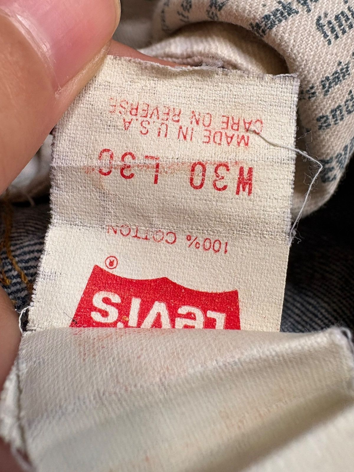 Levi's Vintage 80s Levis 501 Big E Selvedge Loose Jean Button 555 Size US 29 - 11 Thumbnail