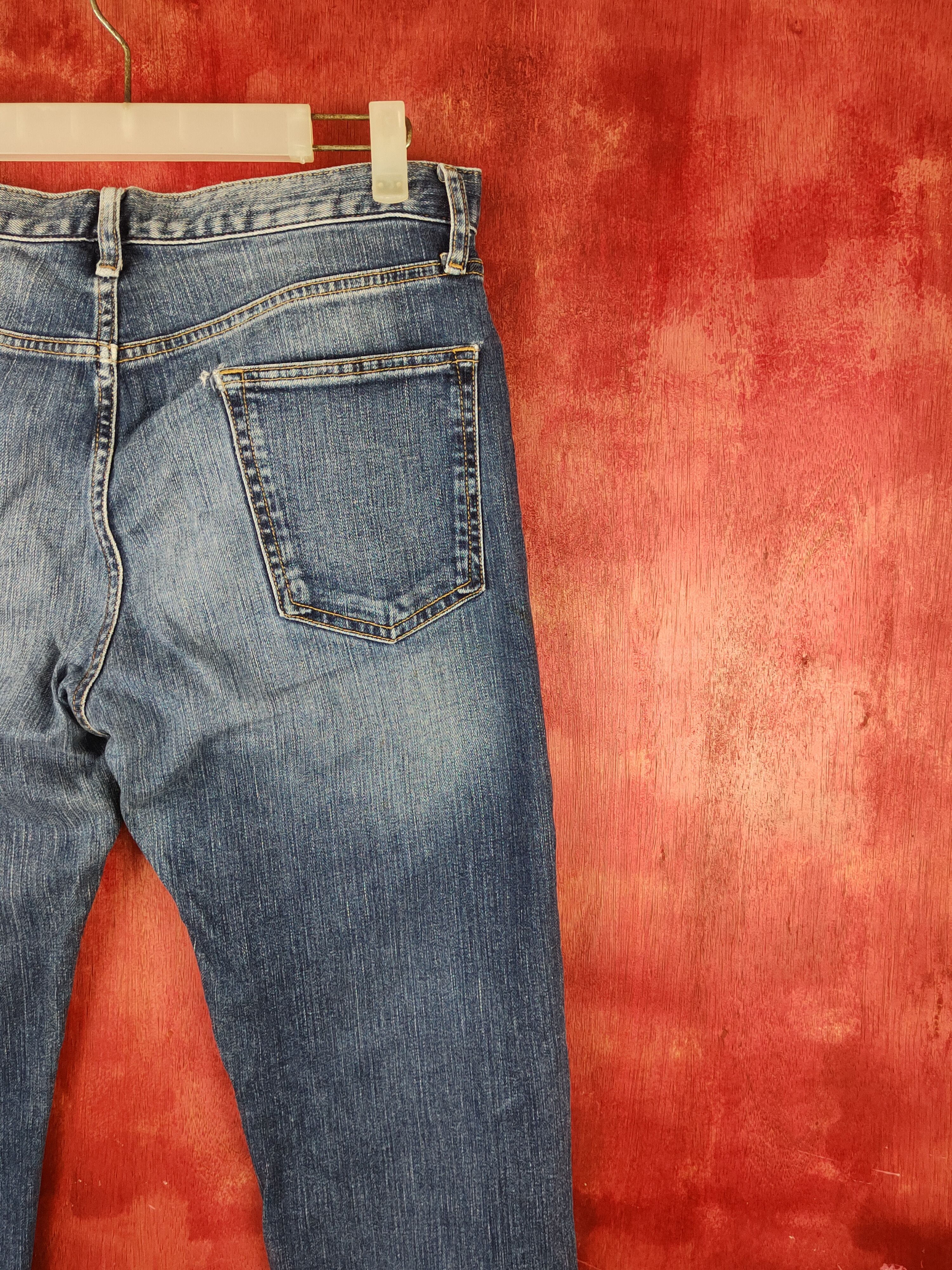 GU Gu japan vintage blue Denim jeans Pants #S1370 Size US 33 - 10 Thumbnail