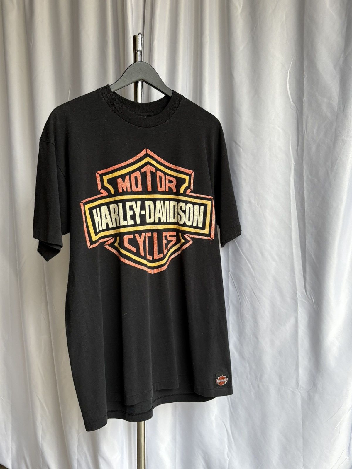 Harley Davidson Vintage 90s Harley Davidson Logo 3D Emblem Style Bl T Shirt Size US XL / EU 56 / 4 - 1 Thumbnail