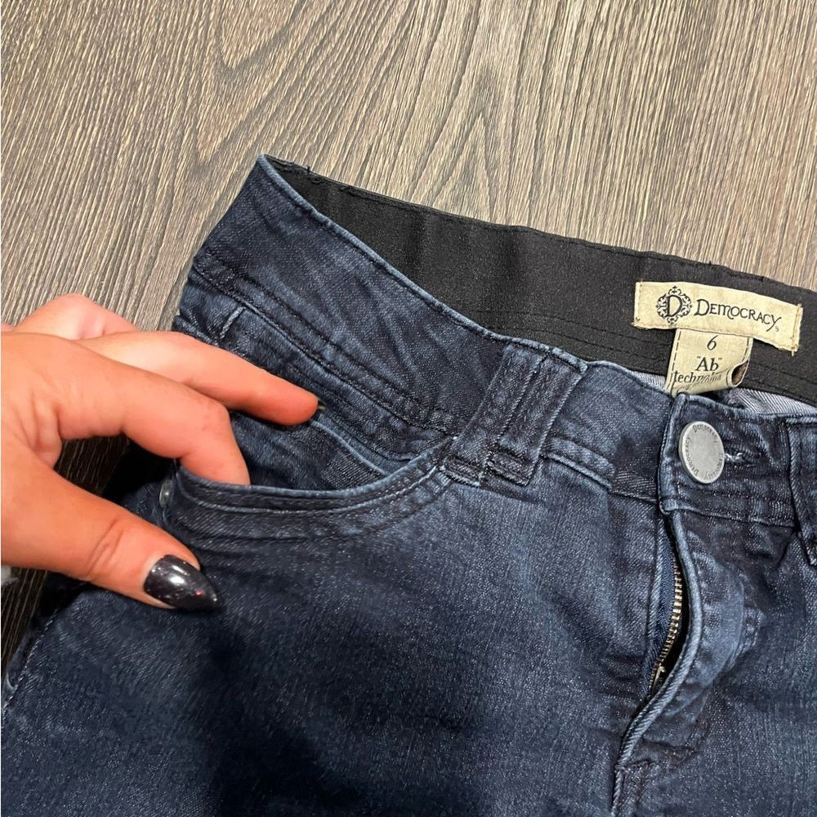 Vintage Democracy Womens 6 "Ab" Solution Skinny Jeans Stretch Denim Size 28" / US 6 / IT 42 - 4 Thumbnail