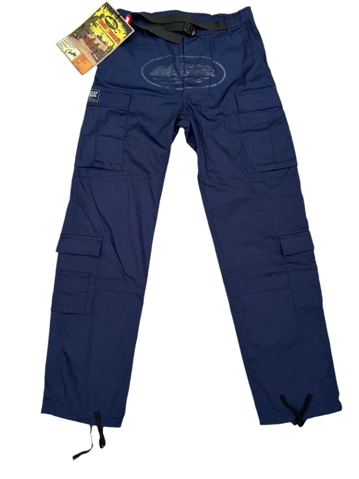 Corteiz Guerillaz Navy Cargo Pants |