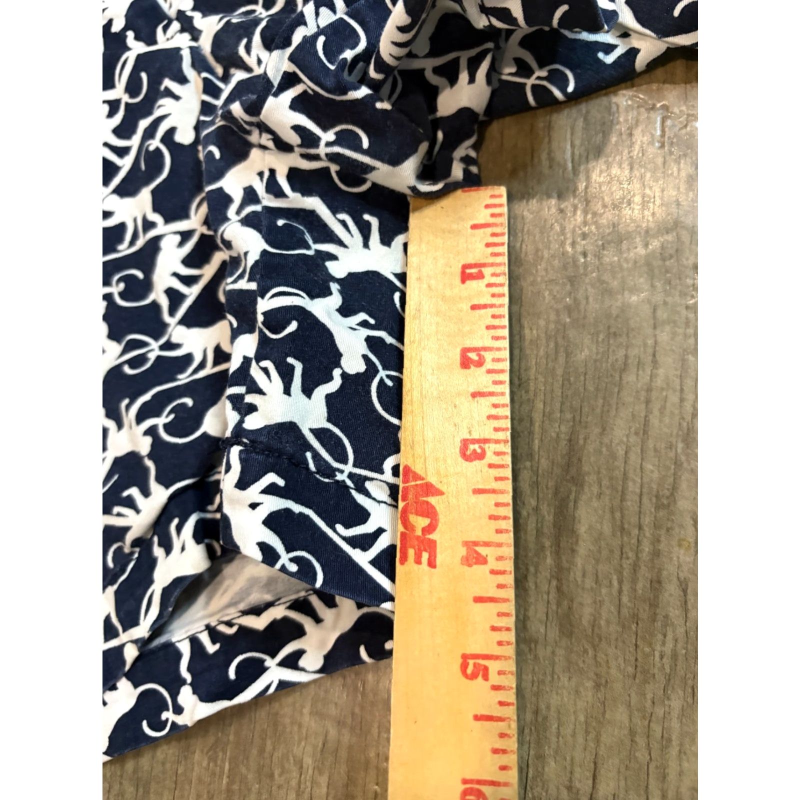 Vintage Crown & Ivy Shorts Womens Size 8 Blue Monkey Pattern Casual Whimsical Aloha Preppy Chino Slash Pocket Size 30" / US 8 / IT 44 - 3 Thumbnail