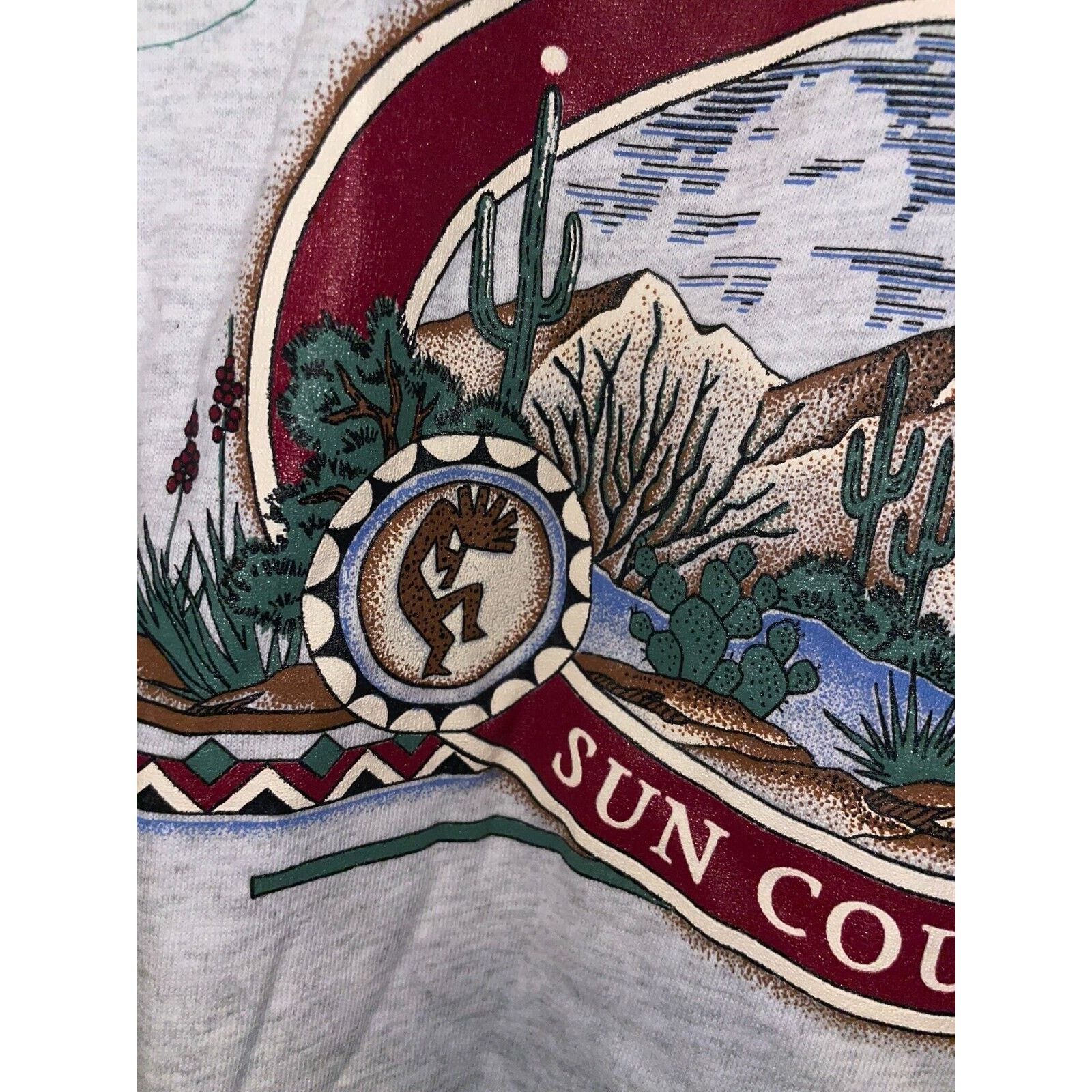 Vintage Vintage Arizona Shirt Sun Country Desert Gray Tee 90s VTG L Size US L / EU 52-54 / 3 - 3 Thumbnail
