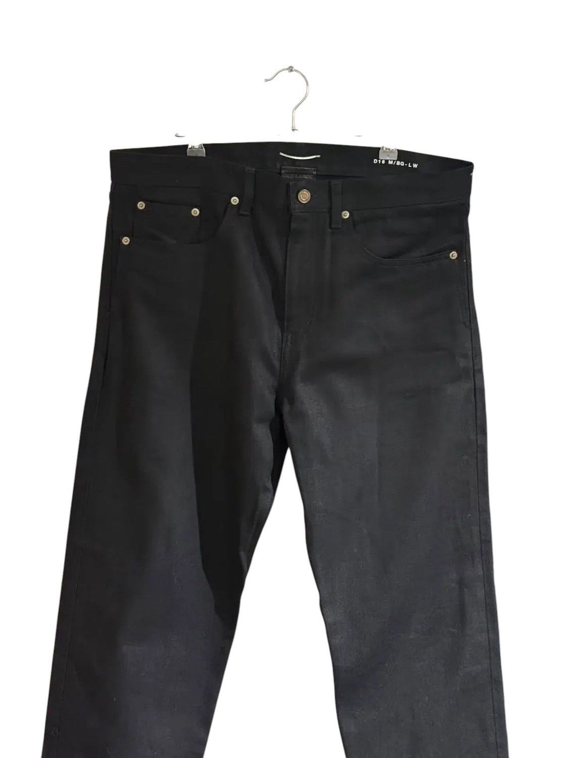 Saint Laurent Paris Saint Laurent Black Straight Denim Jeans Size US 33 - 5 Thumbnail