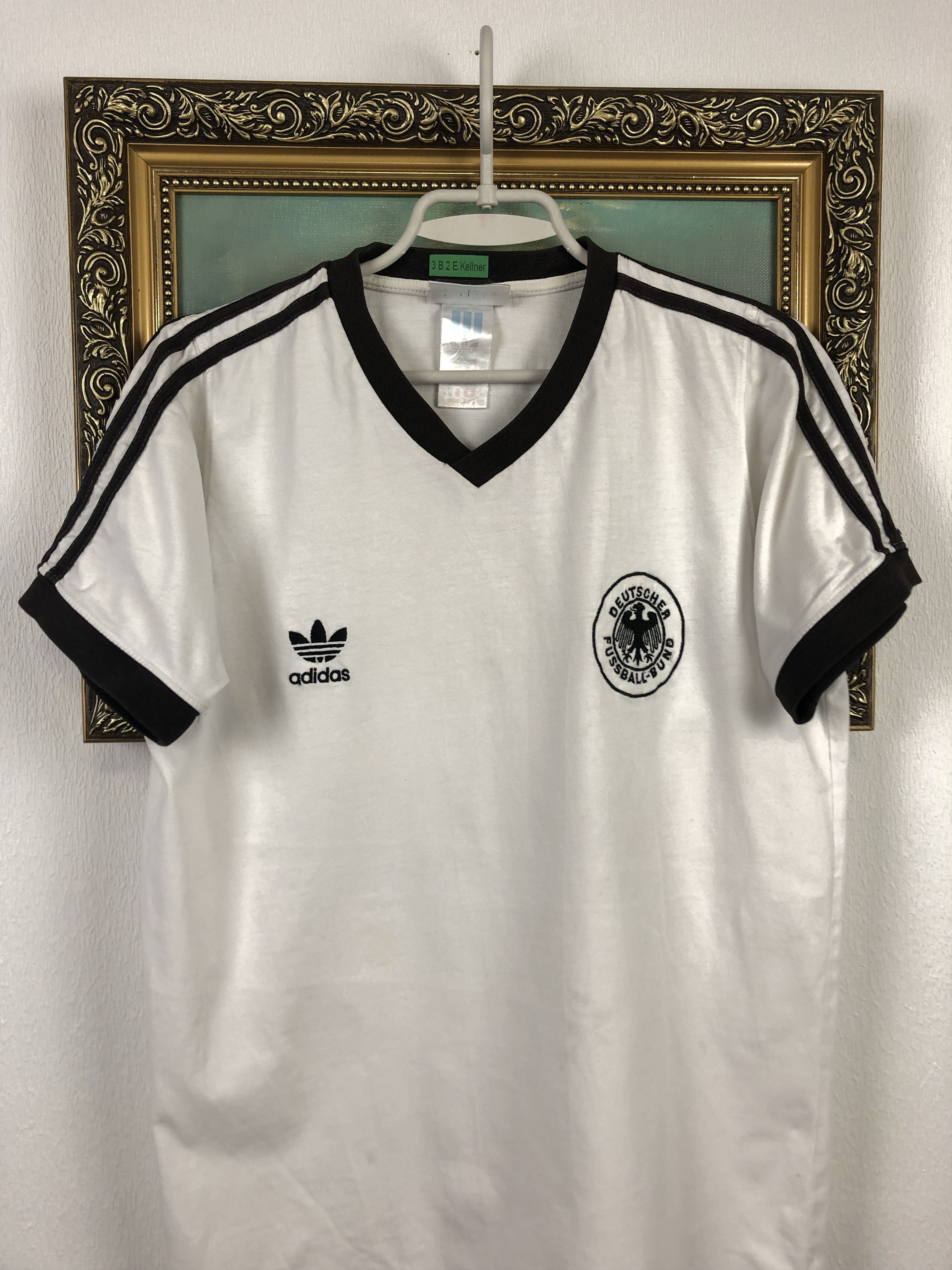Adidas Vintage 90's Adidas Football Shirt Soccer Tee Rare Jersey Size US M / EU 48-50 / 2 - 2 Thumbnail