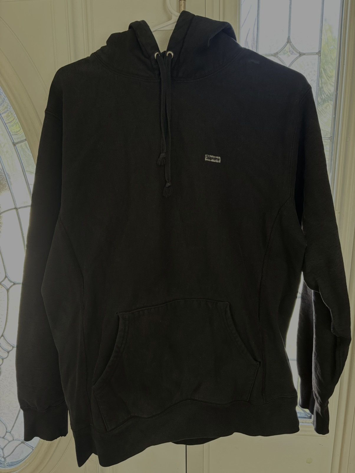 Supreme Black Heavy Supreme Hoodie Size US L / EU 52-54 / 3 - 1 Thumbnail