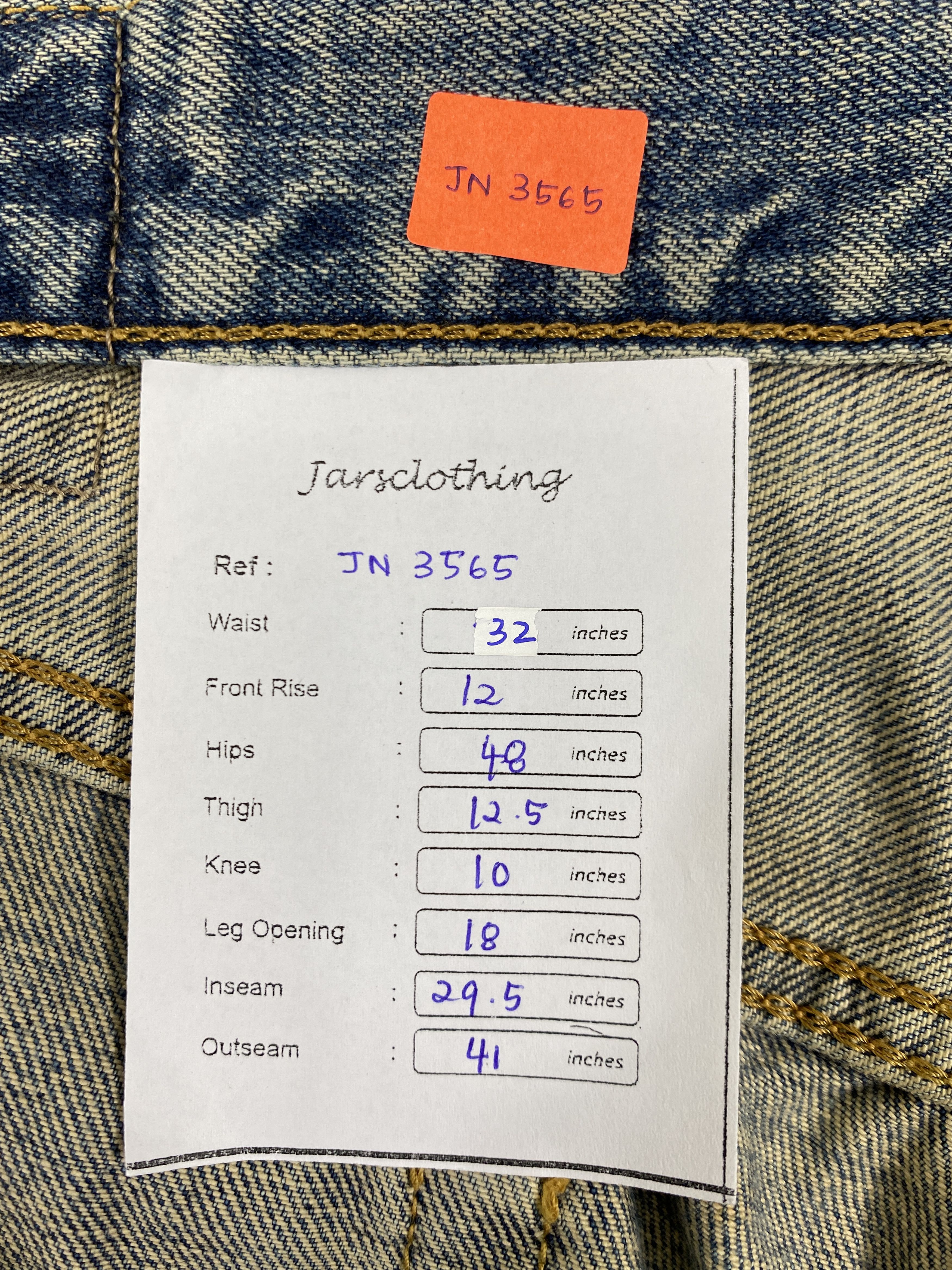 Edwin EDWIN 505X SELVEDGE FADED & RUSTY DISTRESSED DENIM-JN3565 Size US 32 / EU 48 - 8 Thumbnail