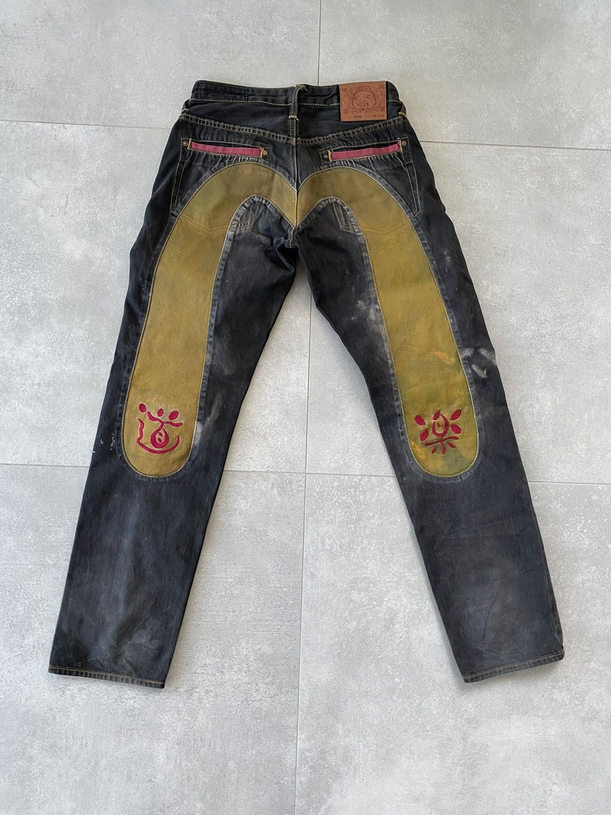 Image of Evisu Daicock Jeans in Black, Men's (Size 30)