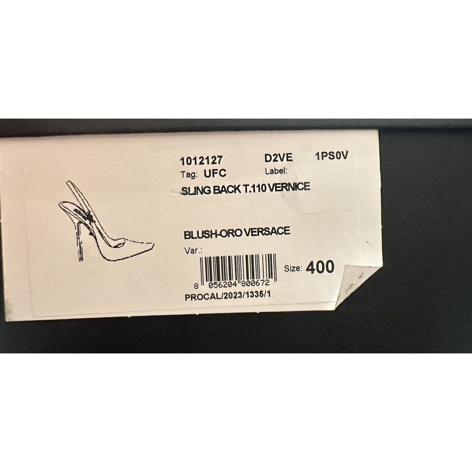 Versace Versace Sling Back Leather Pump Shoes Blush 10 US 1012127 Size US 10 / IT 40 - 12 Thumbnail