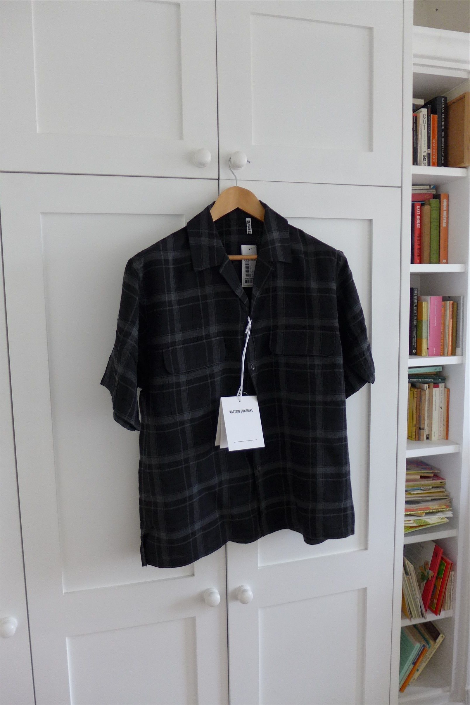 Kaptain Sunshine Kaptain Sunshine Short Sleeve Shirt - Black Plaid Size US L / EU 52-54 / 3 - 6 Thumbnail