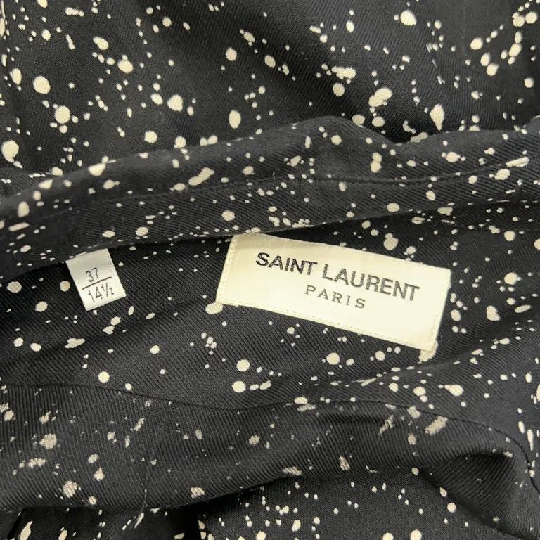 Saint Laurent Paris F/W15 Speckled Viscose Button Up Shirt by Hedi Slimane Size US M / EU 48-50 / 2 - 5 Thumbnail