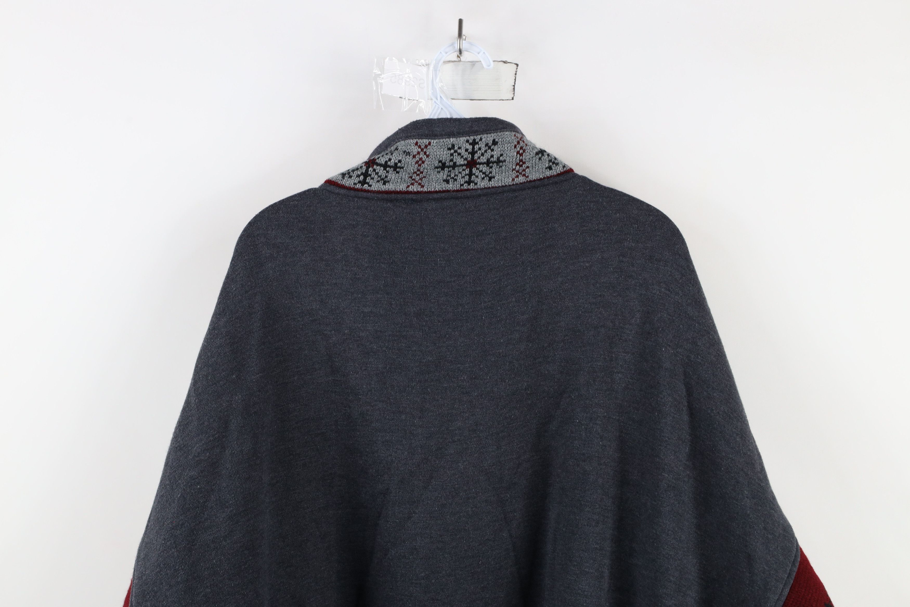 Vintage Vintage 90s Streetwear Snowflake Pullover Sweatshirt Gray Size US XL / EU 56 / 4 - 10 Thumbnail