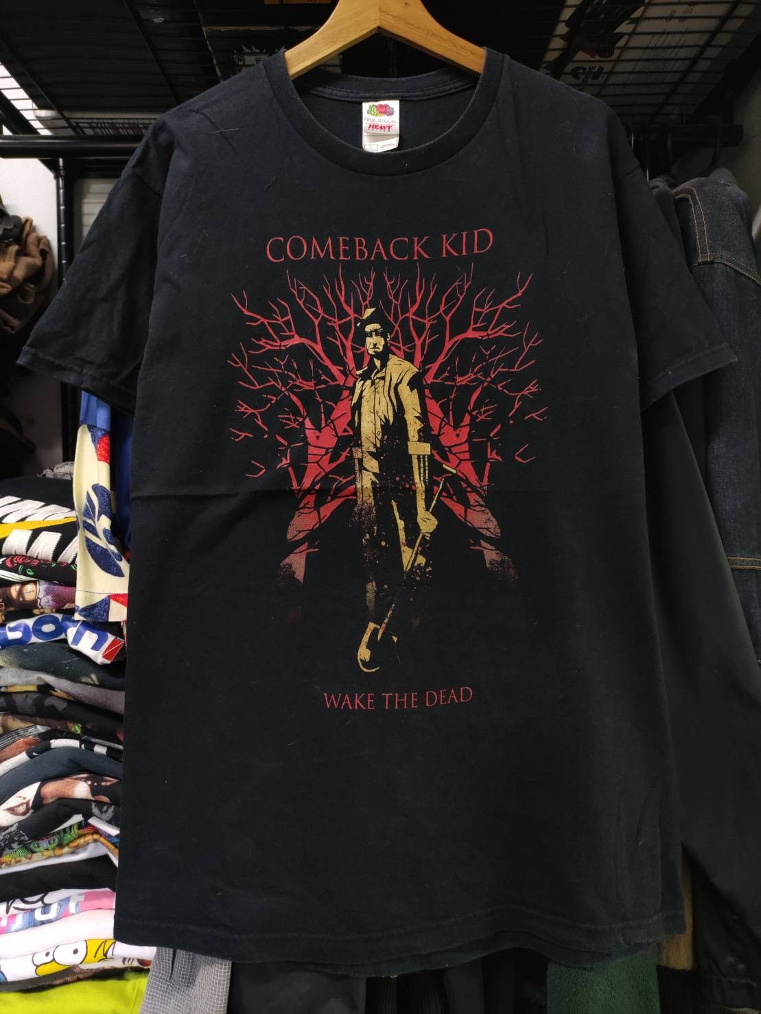 Band Tees Vtg 00's Comeback Kid " Wake The Dead " Single Promo T-Shirt Size US L / EU 52-54 / 3 - 2 Thumbnail
