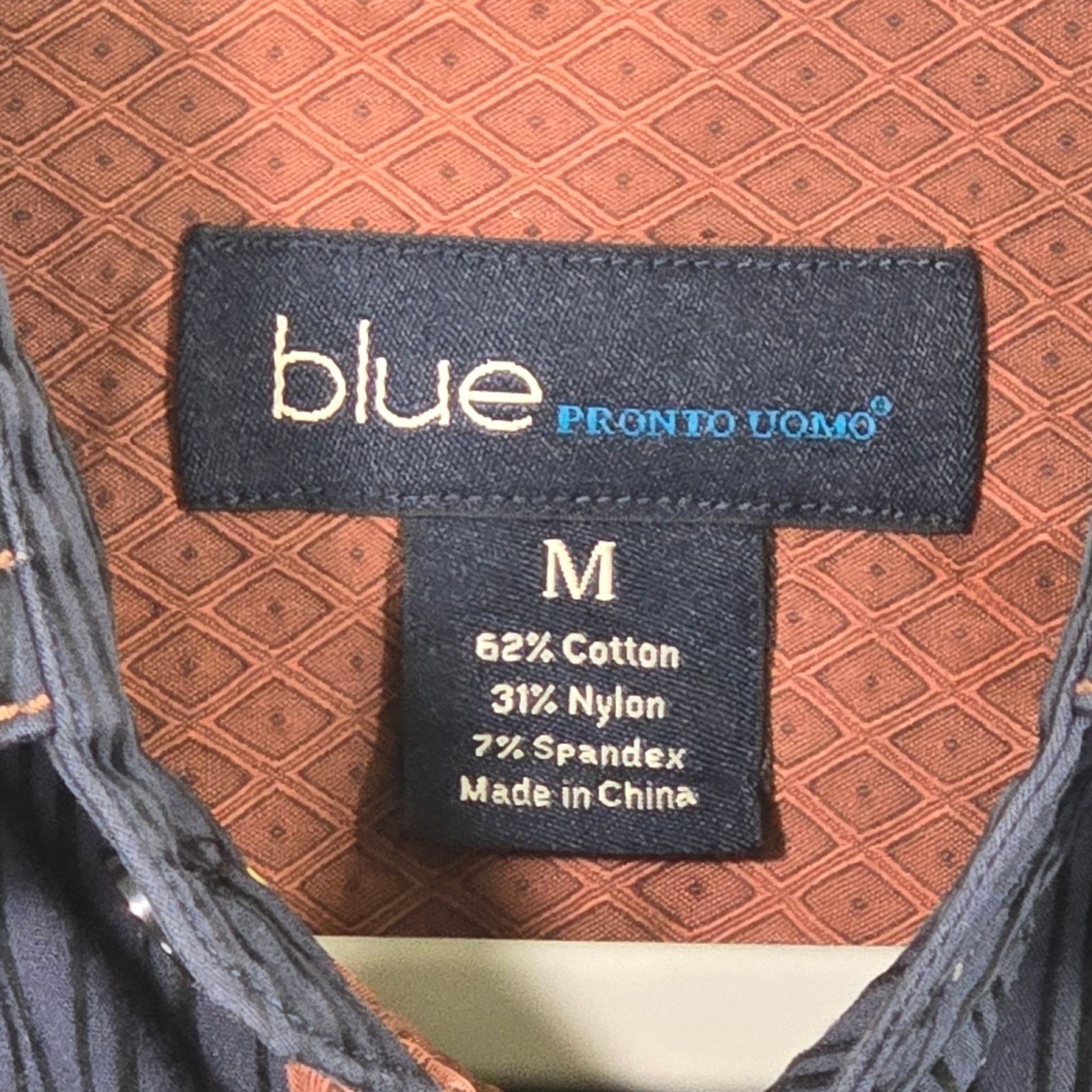 Pronto Uomo Pronto Uomo BLUE Men's Shirt. Size Medium. Size US M / EU 48-50 / 2 - 5 Thumbnail