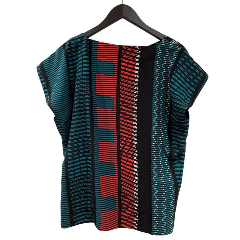Issey Miyake Issey Miyake size:2 Dark green printed cut top Size S / US 4 / IT 40 - 2 Thumbnail