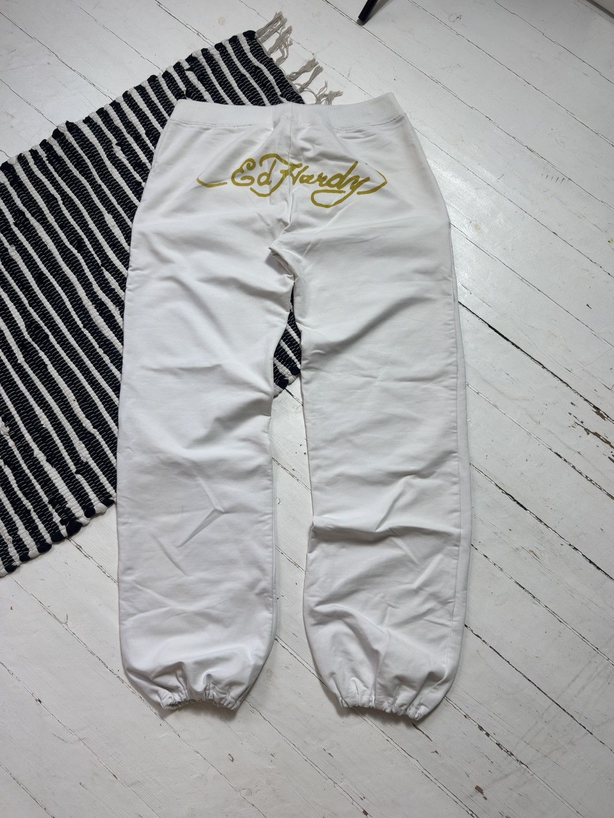 VINTAGE ED HARDY 2000s BACK PRINTED SWEATPANTS