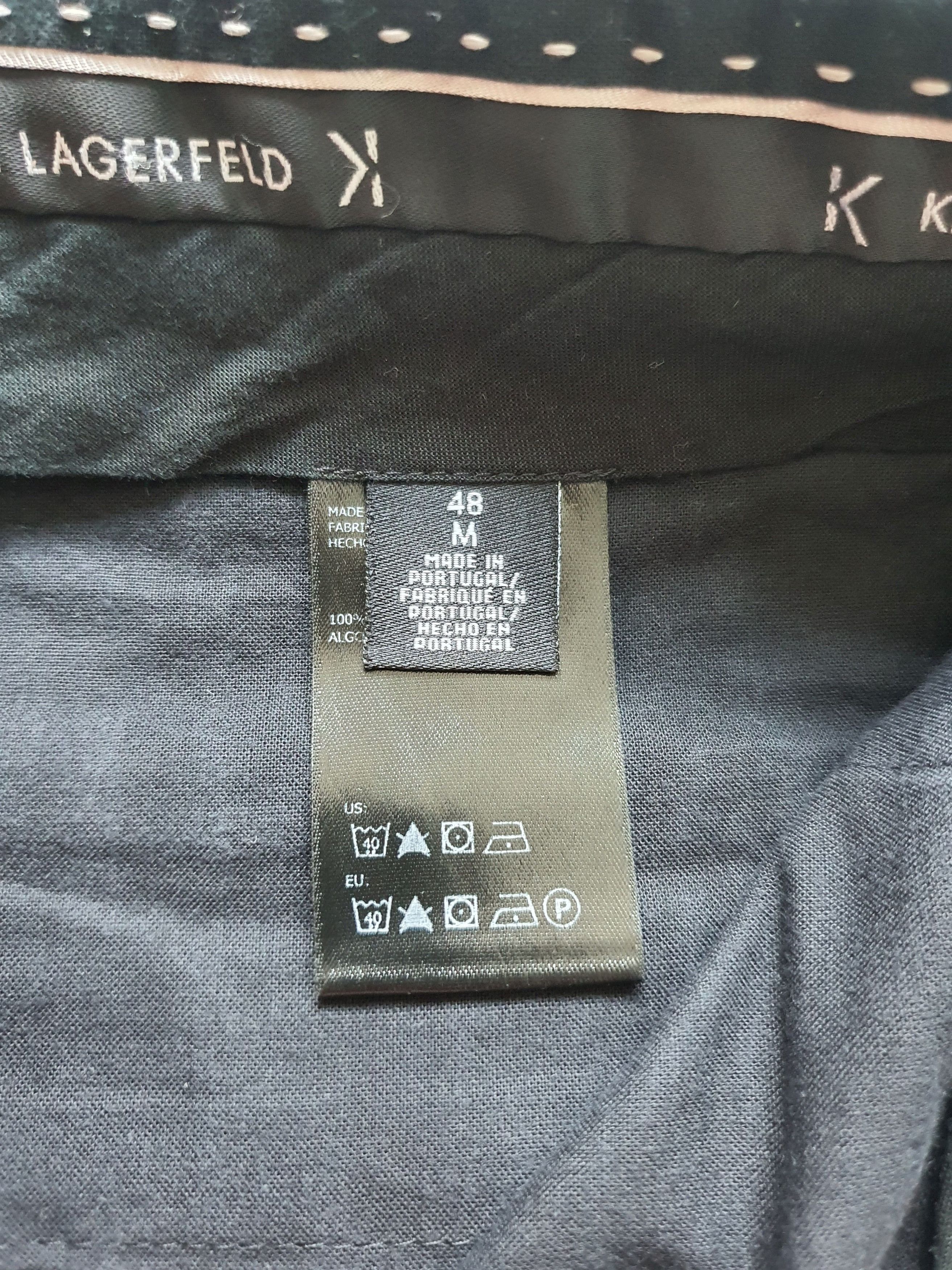 Karl Lagerfeld Smart Dress Trousers Pants - Navy, Cotton - Sz EU 48, W32 Size 38R - 6 Thumbnail