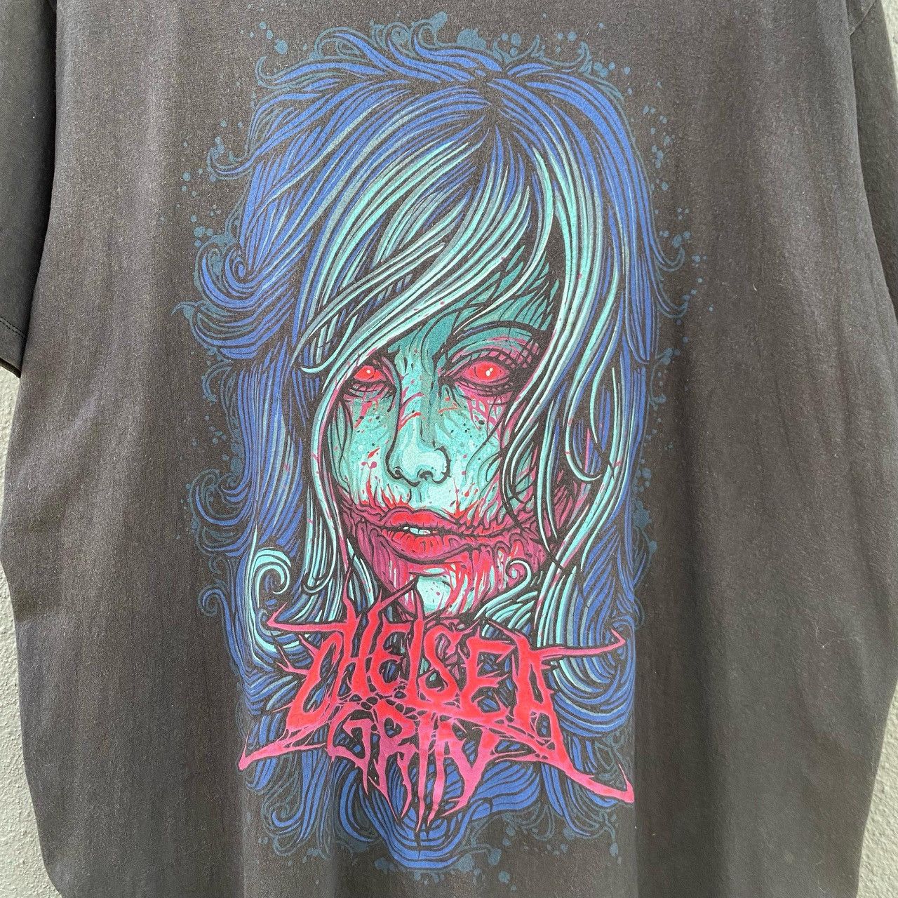 Band Tees Thrashed Faded Chelsea Grin Deathcore Band Tee Size US XL / EU 56 / 4 - 2 Thumbnail