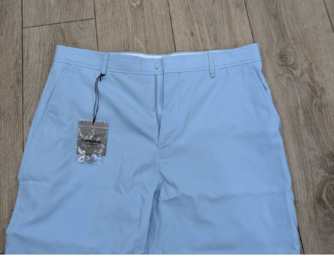 Burberry Burberry "Ezra" Wool Trousers Pants Light Blue 56 US 40 Size US 40 / EU 56 - 2 Thumbnail