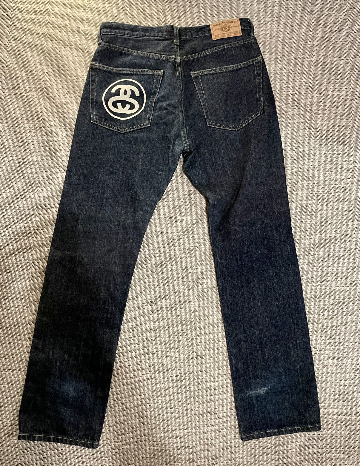 STUSSY DENIM WAHSED USED PANTS DOUBLE S
