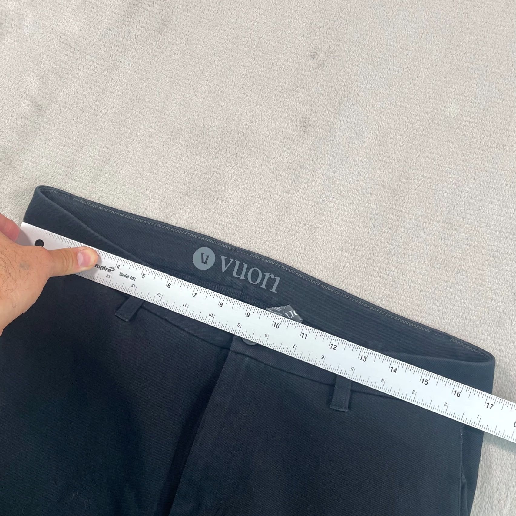 Vuori Vuori Everything Chino Pants Men 33x28 Black Stretch Performance Athleisure V420 Size US 33 - 6 Thumbnail
