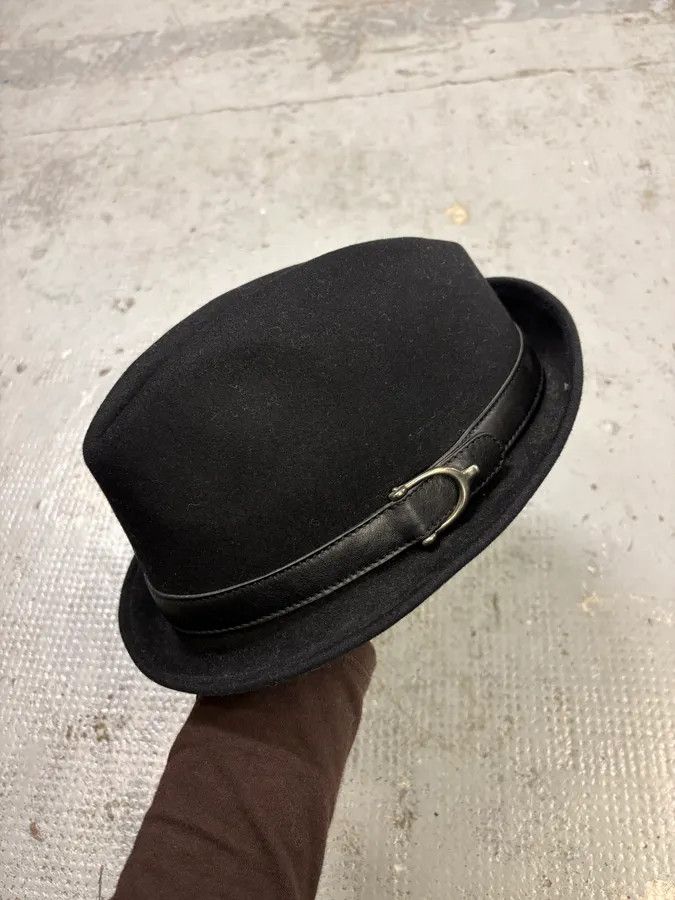 Gucci 2000s Gucci Black Fedora Wool Hat Size ONE SIZE - 1 Thumbnail