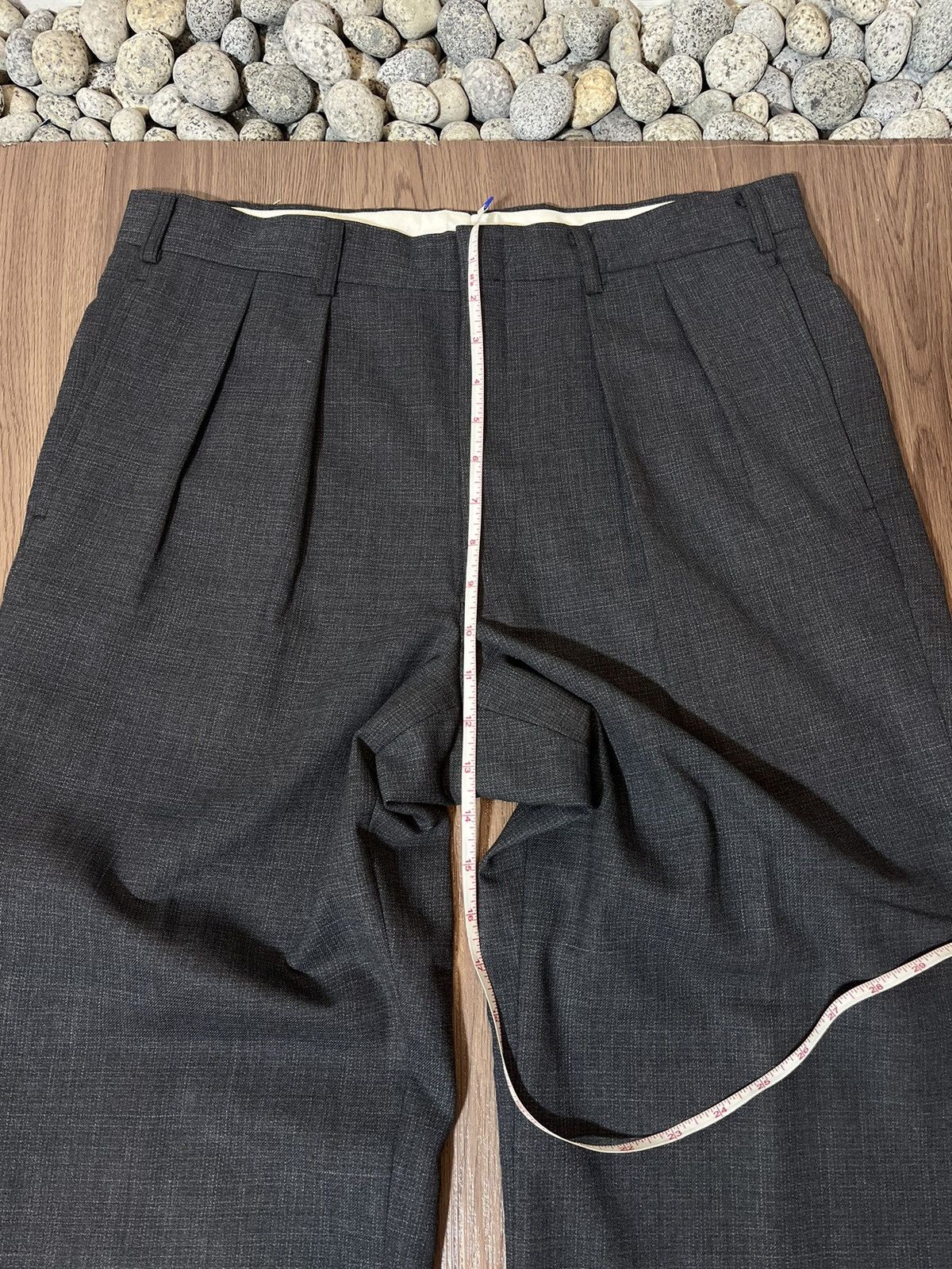 Burberry × Vintage Vintage Burberry Classic Charcoal Trouser Size US 33 - 12 Thumbnail