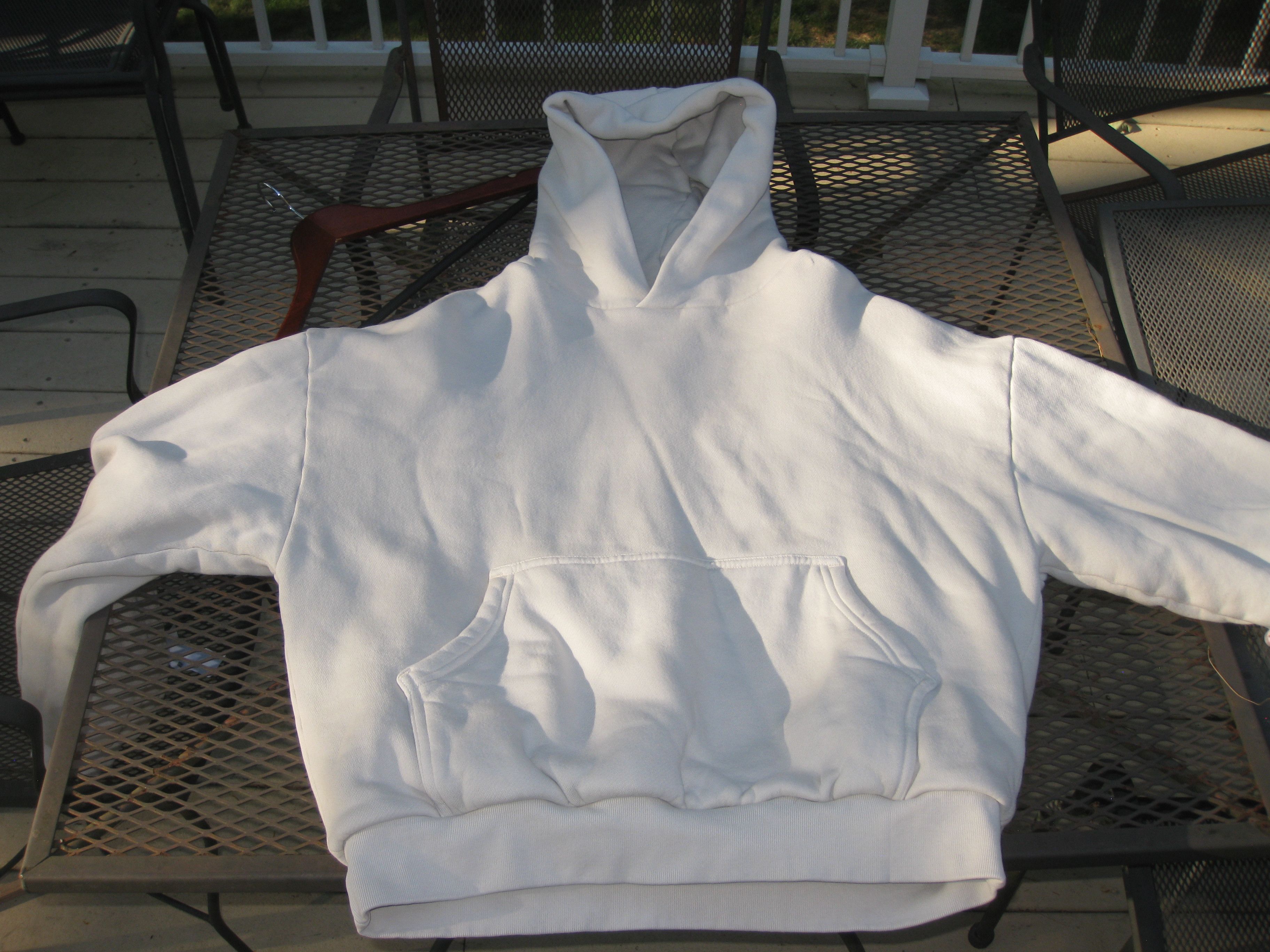 Other Velour Garments 'ECRU' 1000 GSM Double Hoodie Size US M / EU 48-50 / 2 - 1 Thumbnail