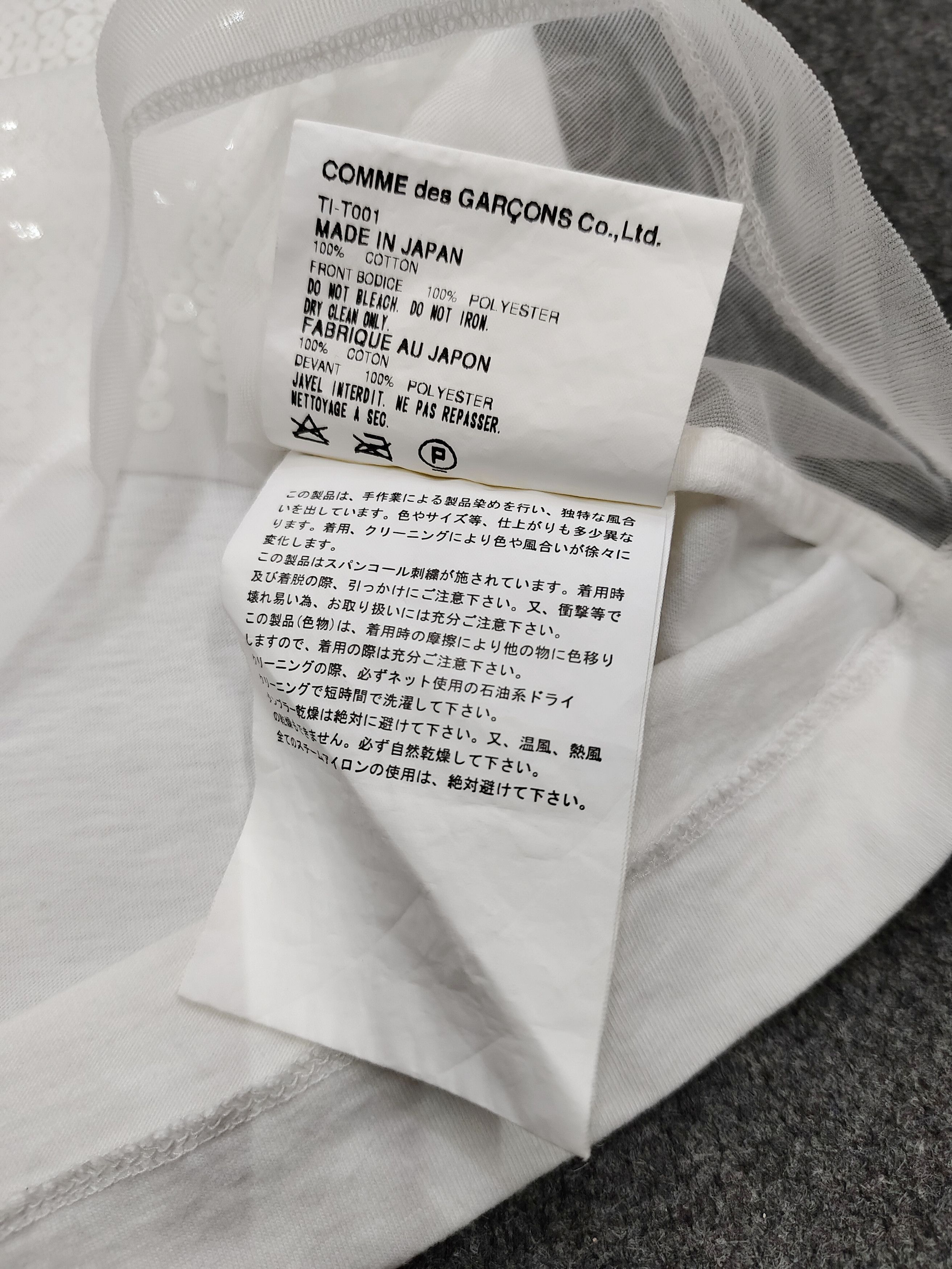 Tricot Comme des Garcons AD02 tricot CDG- Grunge Glam Sequin Sheer Mesh Top Size M / US 6-8 / IT 42-44 - 11 Thumbnail
