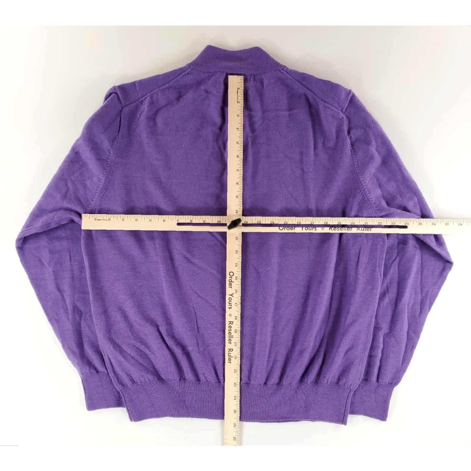 Peter Millar Peter Millar 1/4 Zip Pullover 100% Merino Wool Purple Mens XL Sweater Size US XL / EU 56 / 4 - 6 Thumbnail