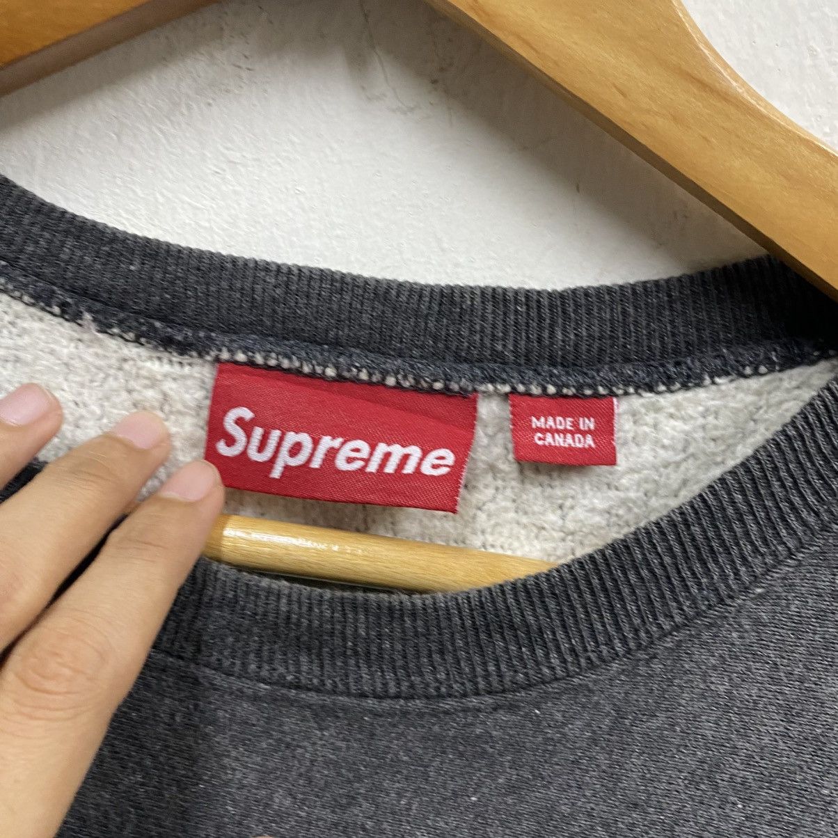 Supreme 1999 Supreme Navy on Dark Grey Box Logo Crewneck Sweatshirt Size US M / EU 48-50 / 2 - 10 Thumbnail