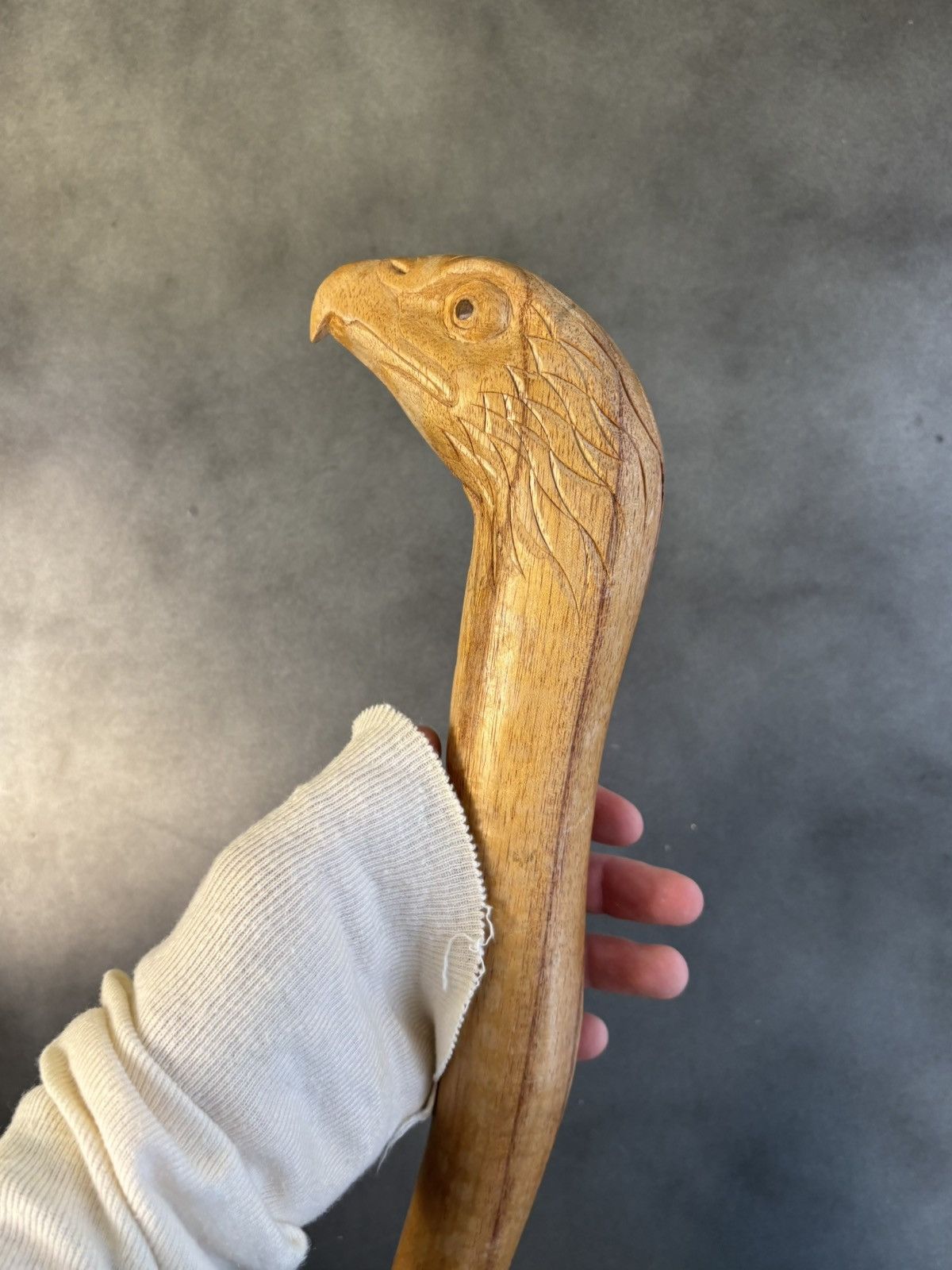Harley Davidson × Vintage Vintage Wood Cane Hand Carved Eagle 1970s Walking Stick Size ONE SIZE - 11 Thumbnail