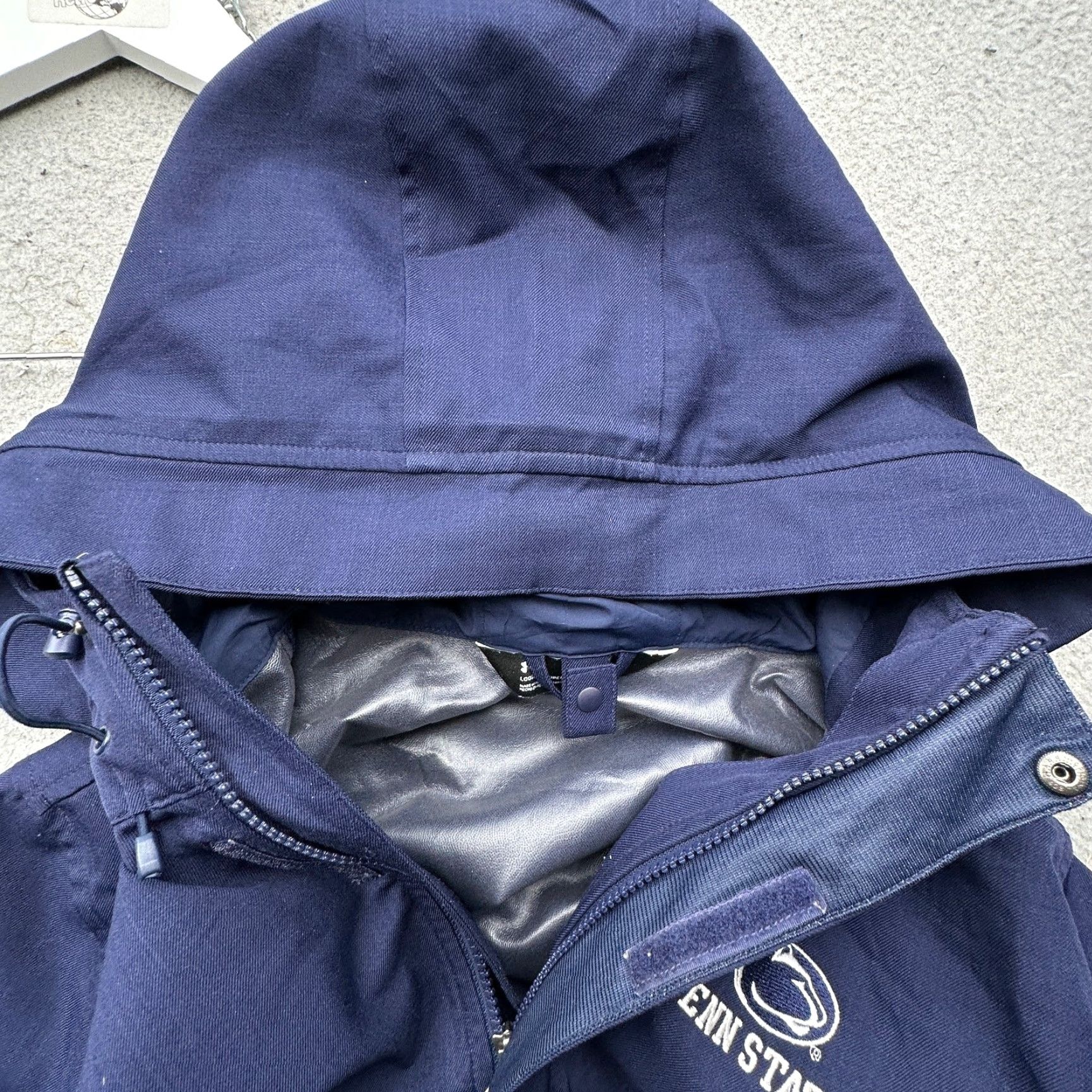 Under Armour Under Armour Storm Penn State Parka Raincoat Jacket Men Large UW7233 Blue Hooded Long Coat Full Zip Men L Rain Coat Navy Size US L / EU 52-54 / 3 - 7 Thumbnail
