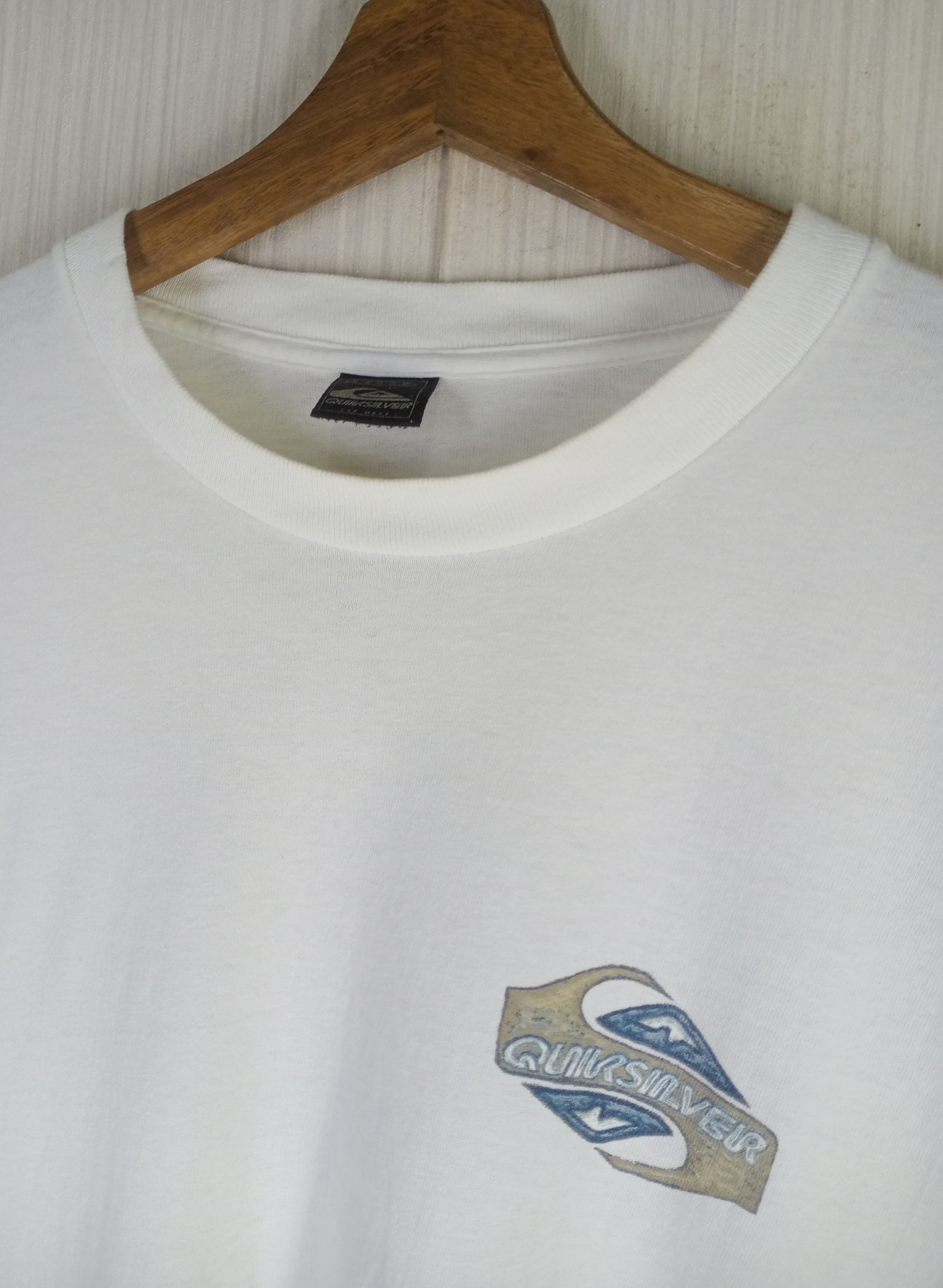 Quiksilver Rare Vintage 90s Quicksilver Big Logo Long Sleeve Tshirt Size US L / EU 52-54 / 3 - 6 Thumbnail
