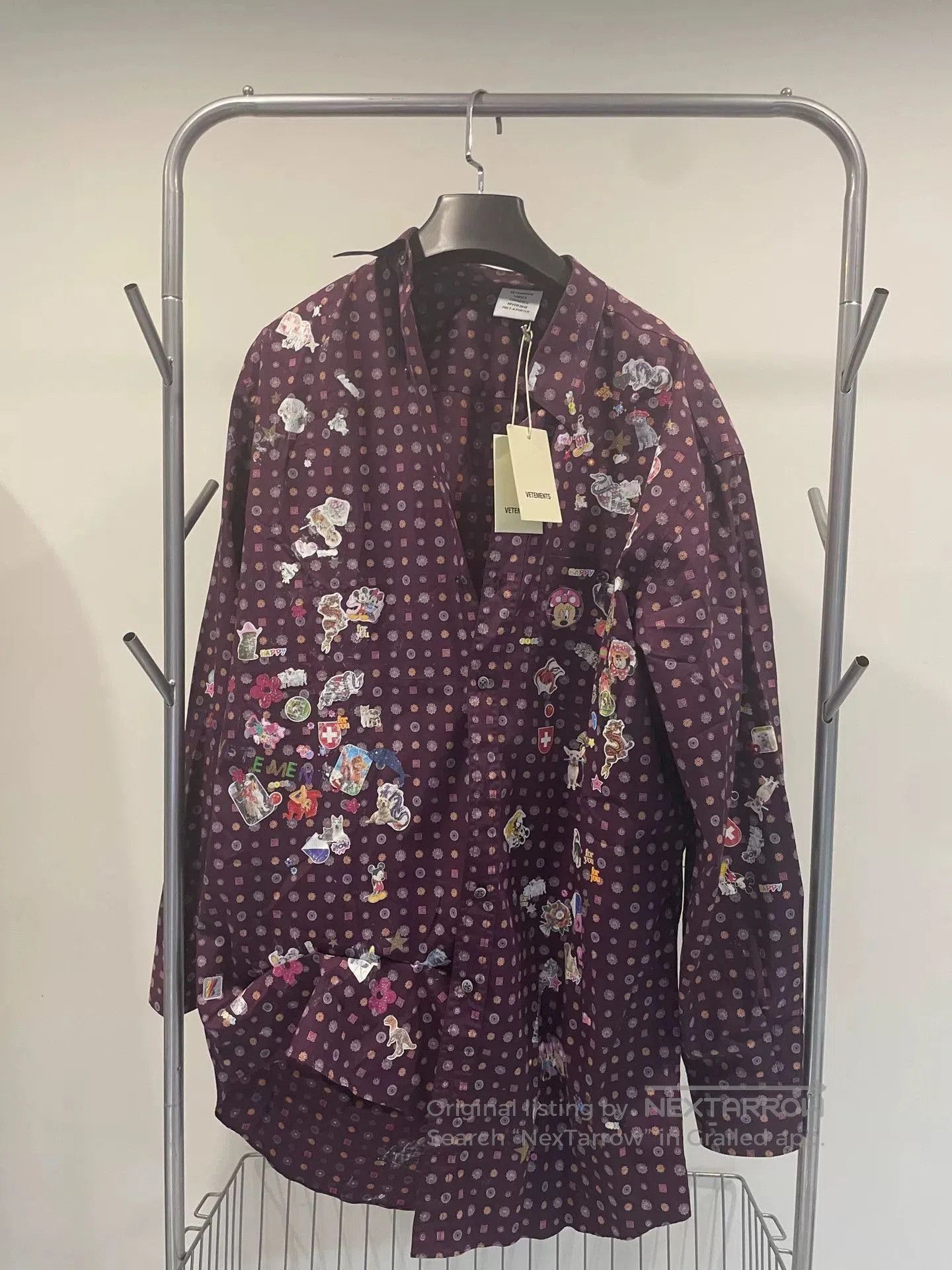 Vetements Vetements 19SS Cartoon Sticker Shirt. Size US XS / EU 42 / 0 - 1 Thumbnail